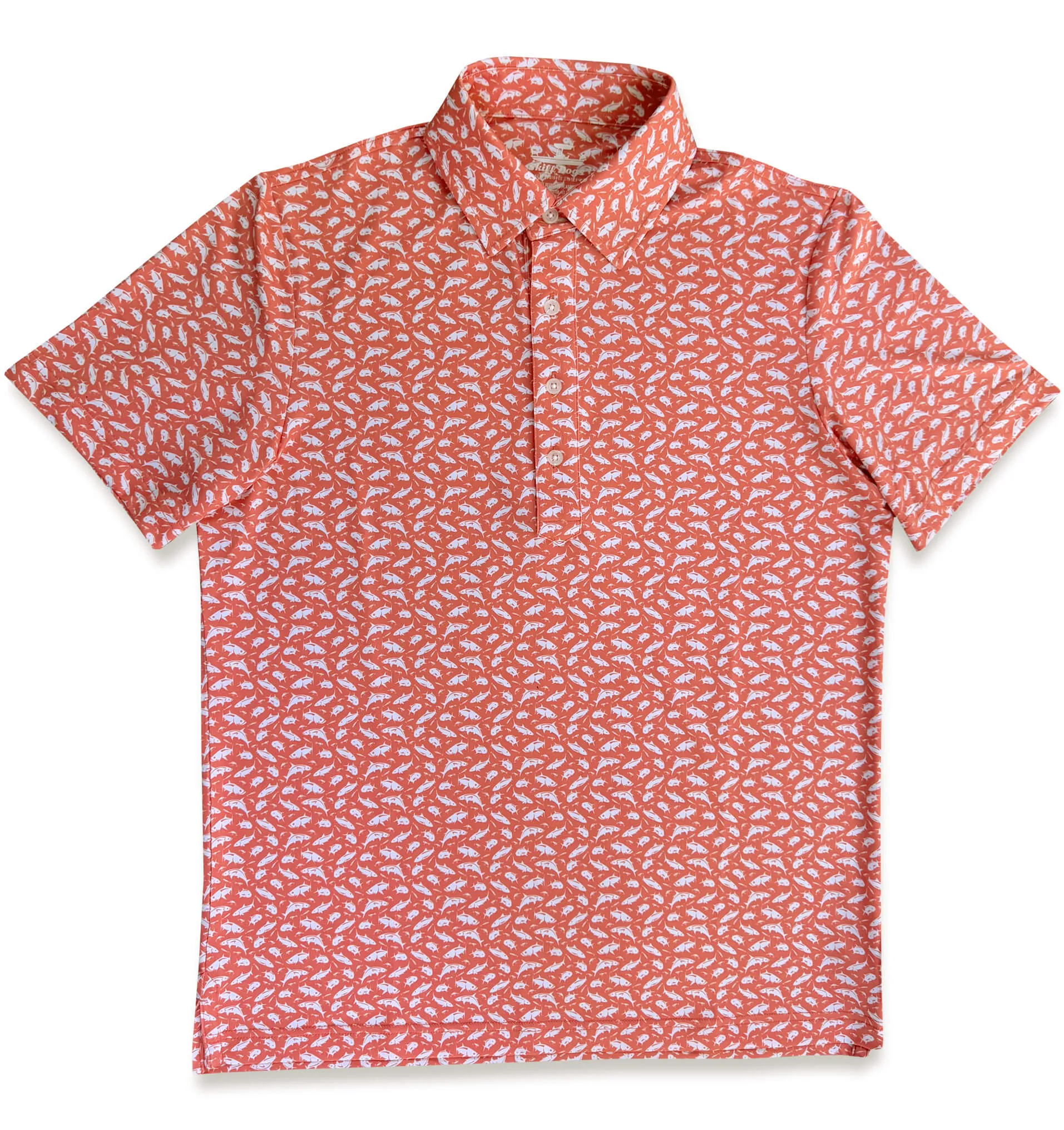 Grand Slam: Upcycled Club Polo - Coral Cool Touch