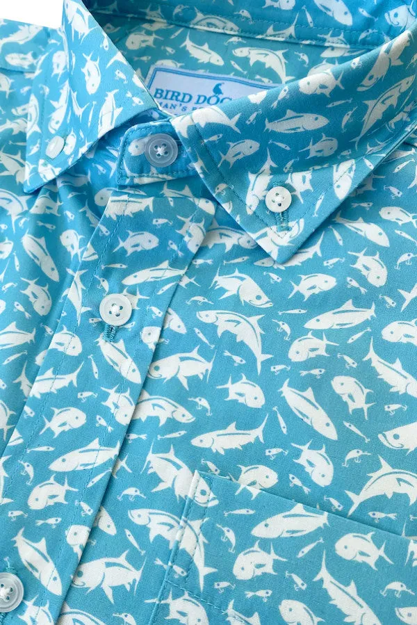 neat and sharp Stretch Fabric Grand Slam: Weekender - Light Blue