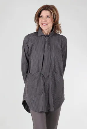 Lightweight Material Grenada Top, Gray/Khaki