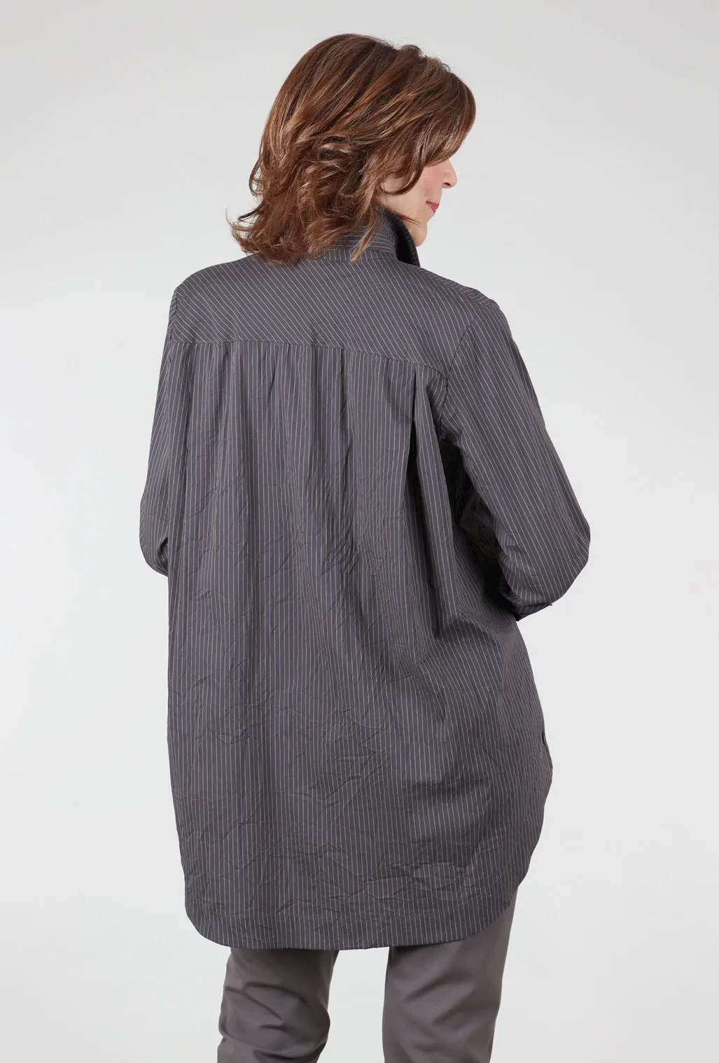 Grenada Top, Gray/Khaki Perfect Fashion