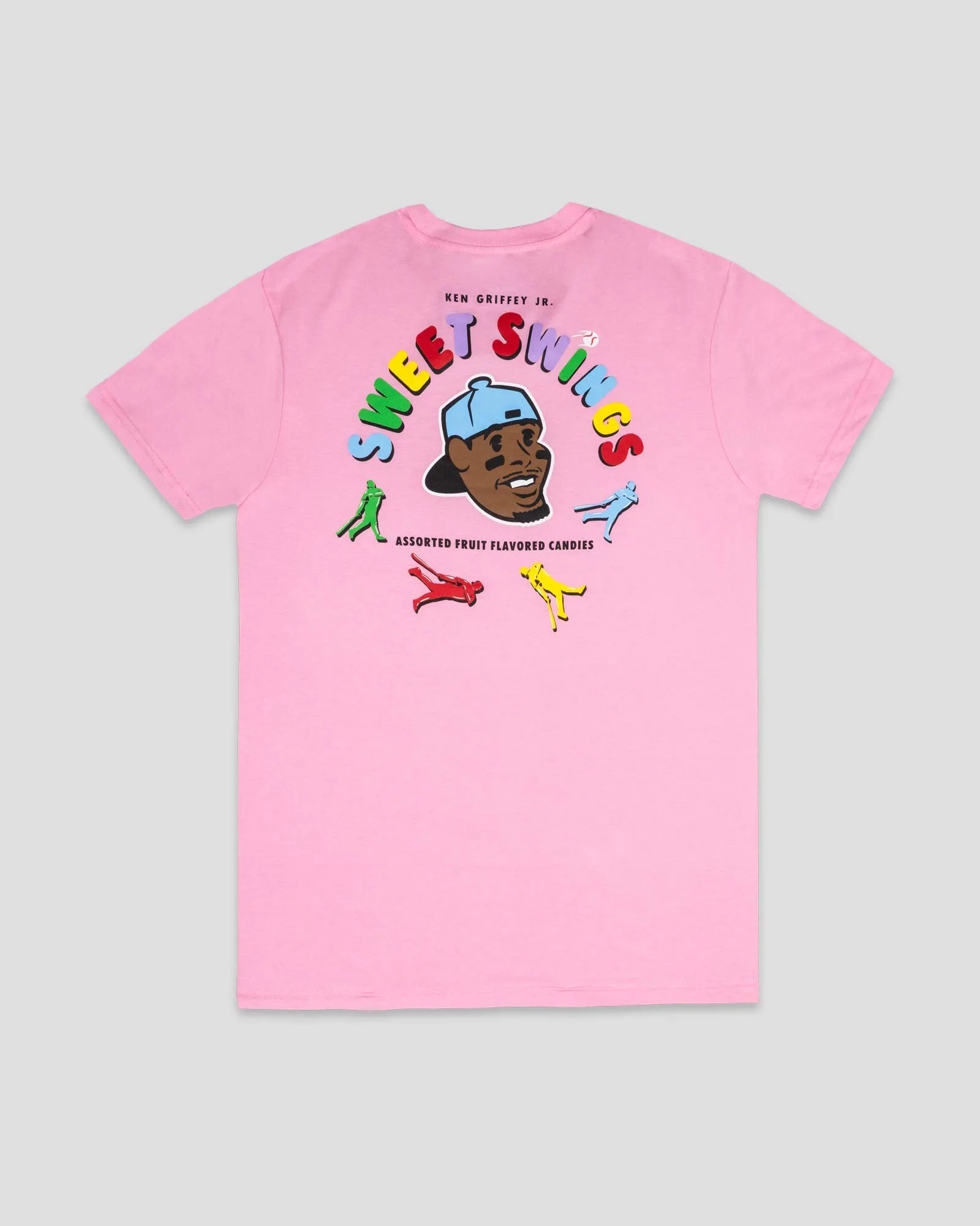 Griffey Jr. Sweet Swings Gummy Candy T-Shirt - Pink Classic Fit