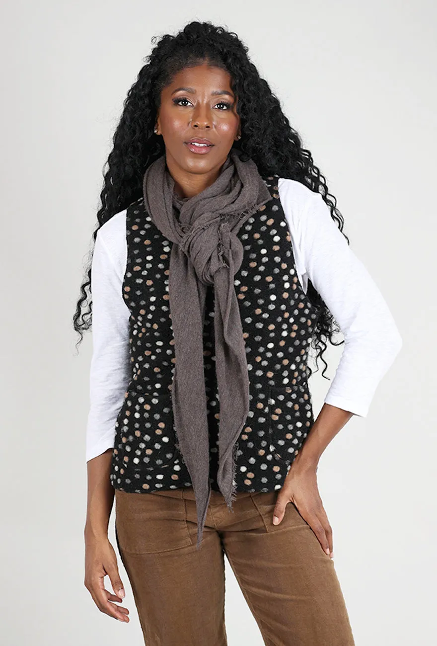 Winter wardrobe staple Grisal Love Cashmere Scarf, Brown Top
