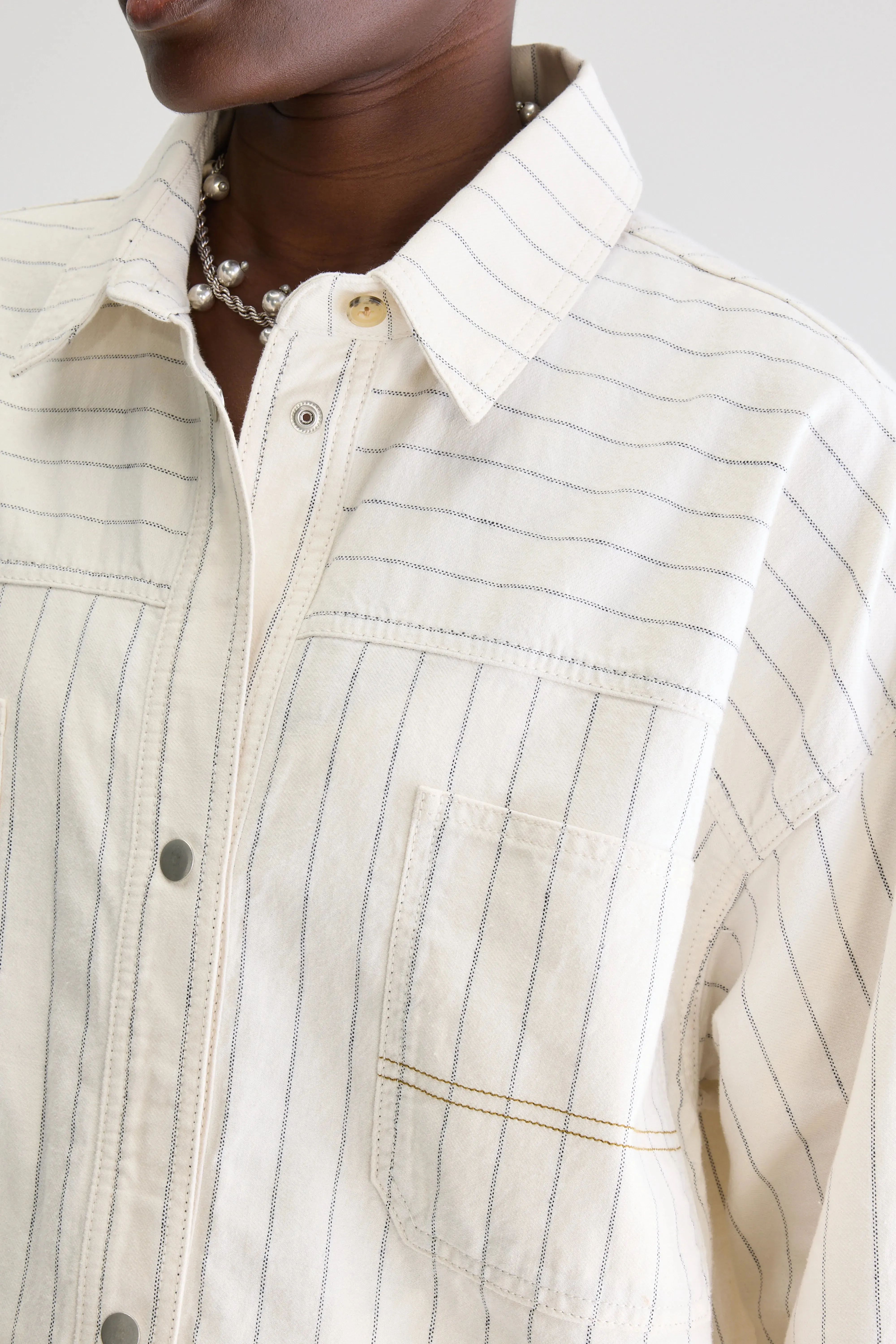 Guru overshirt (251 / W / STRIPE A) Versatile Fit Style