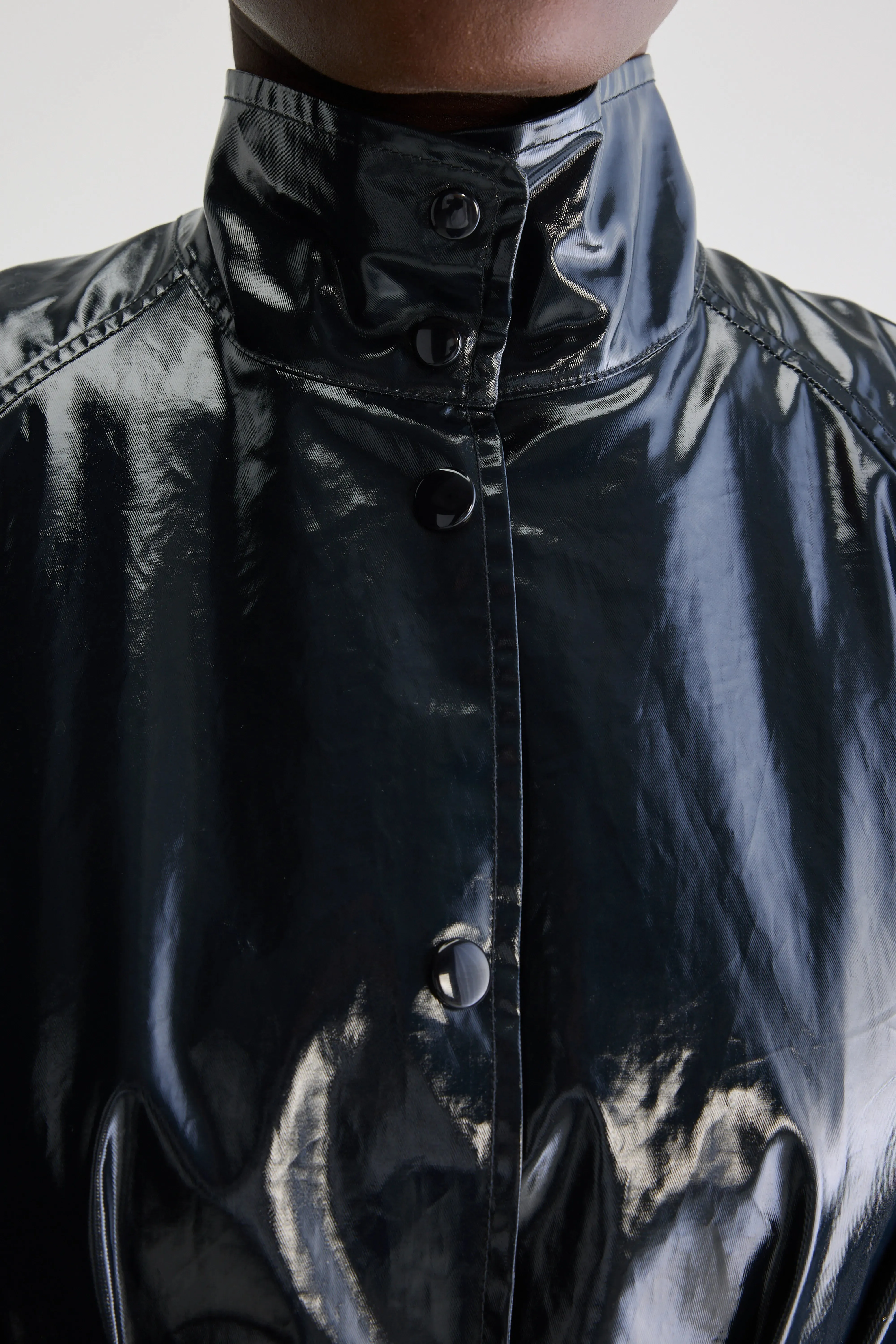 Haily rain jacket (251 / W / NAVY) Minimal Feel