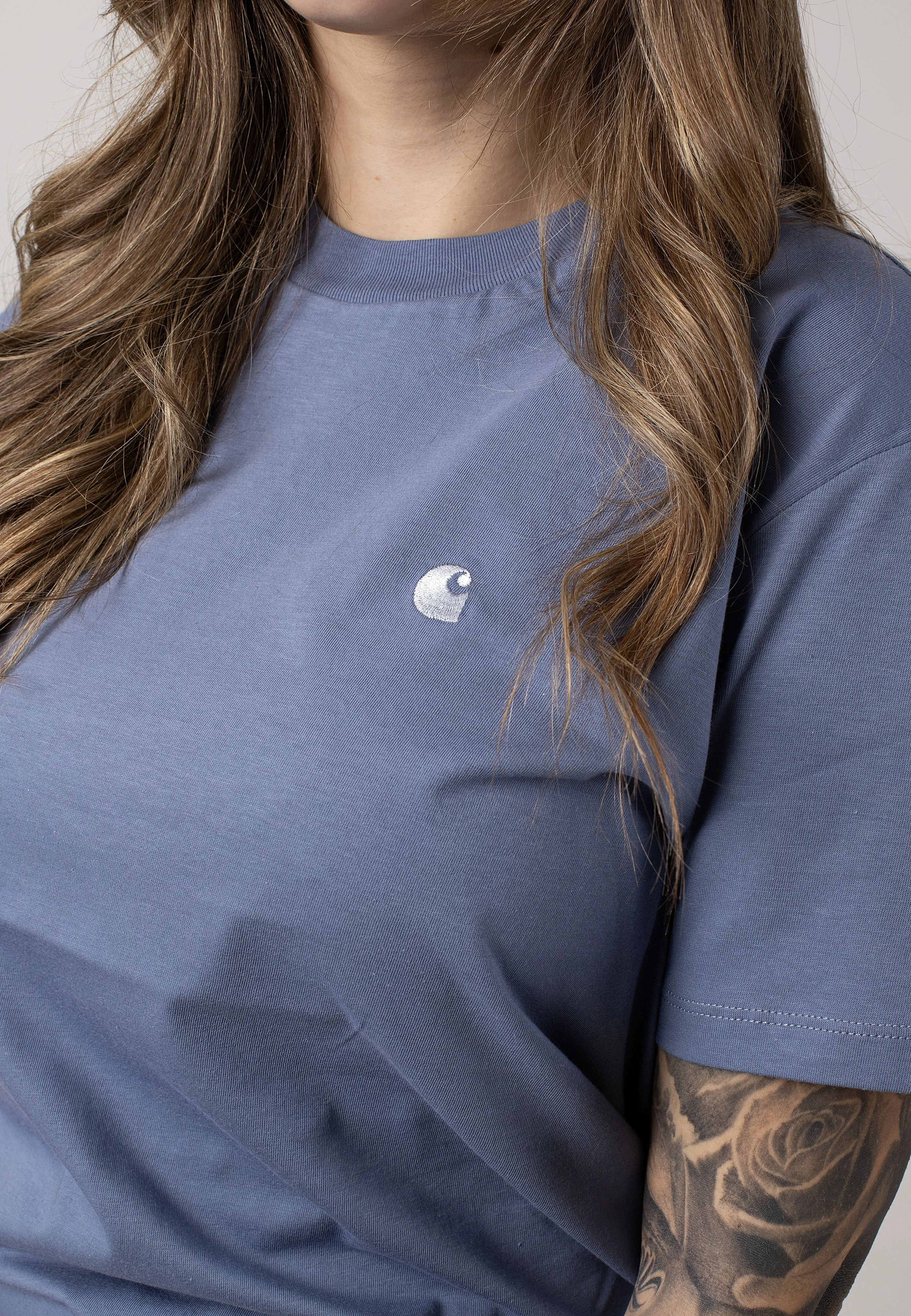 Halloween - spooky Carhartt WIP - W' Casey Bay Blue/Silver - T-Shirt