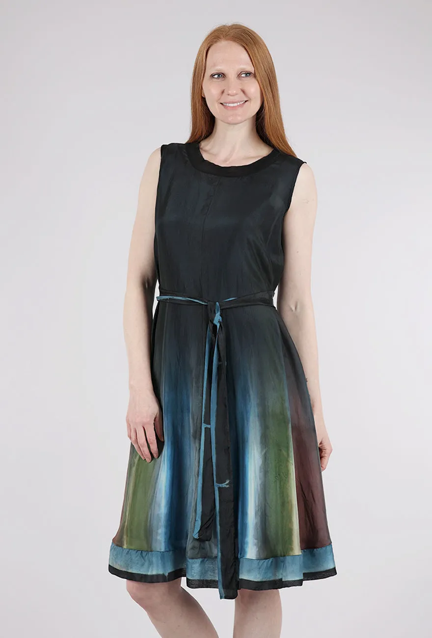 Hand-Dyed Silk Dress, Marine Casual Clothing