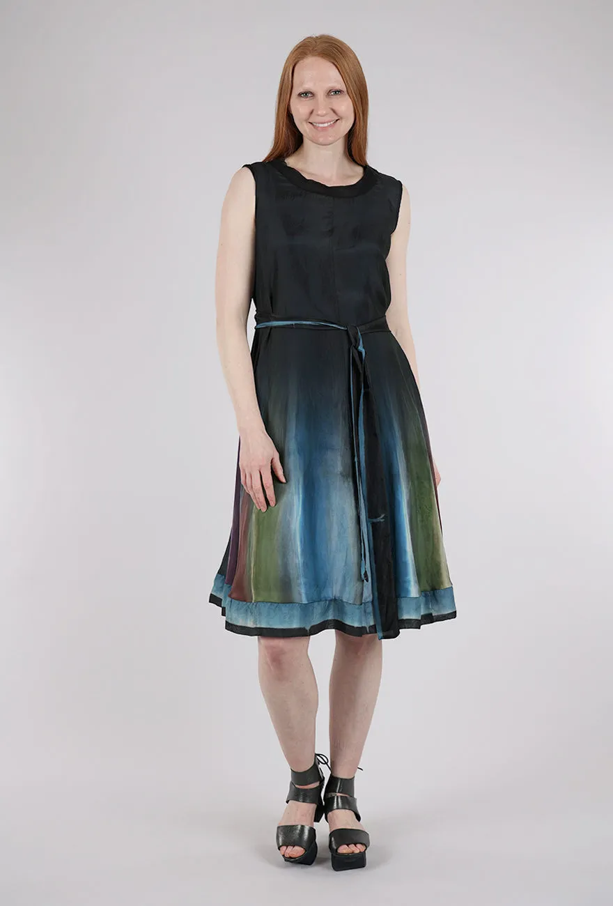 Hand-Dyed Silk Dress, Marine Casual Clothing