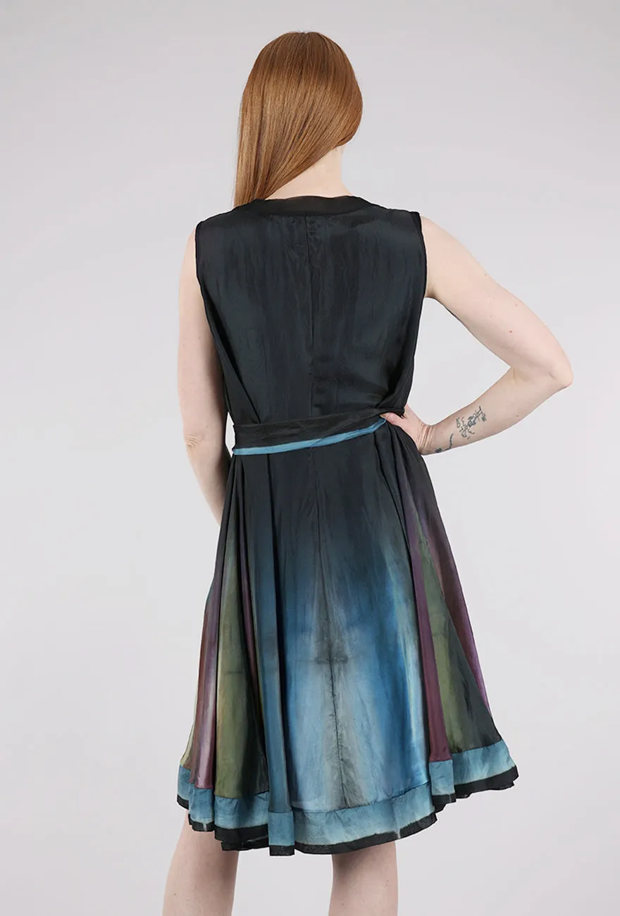 Hand-Dyed Silk Dress, Marine Casual Clothing