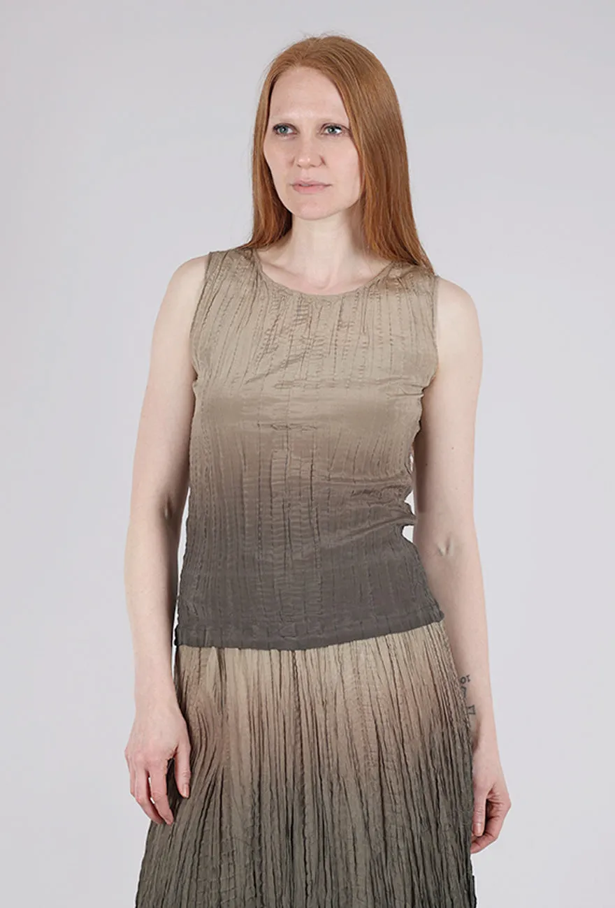 Daily Outfit Hand-Dyed Silk Shell, Oxide