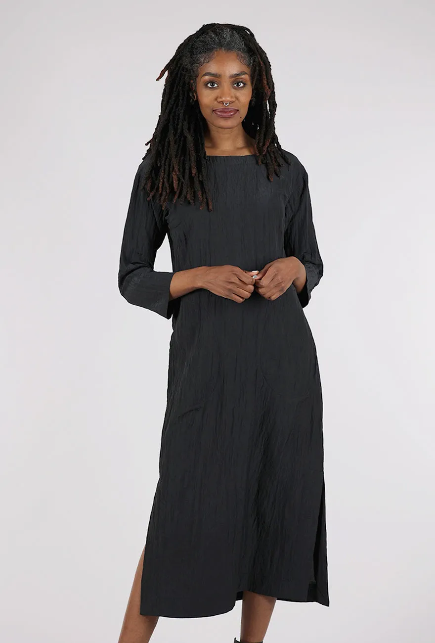 Cool Comfort Sporty-Look Hannoki Dress, Black