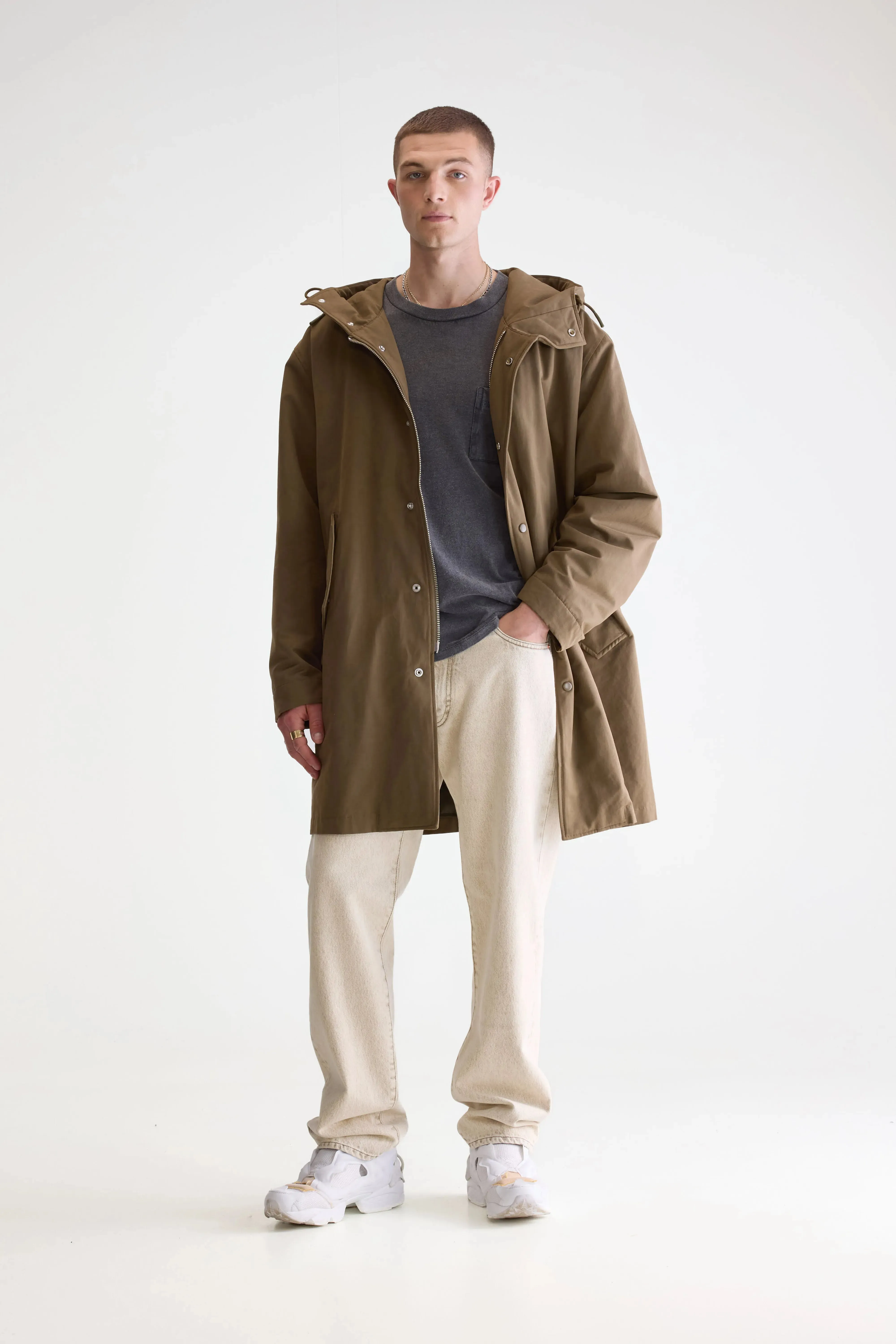 Hanson hooded parka (252 / M / OLIVE NIGHT) Fit That Moves