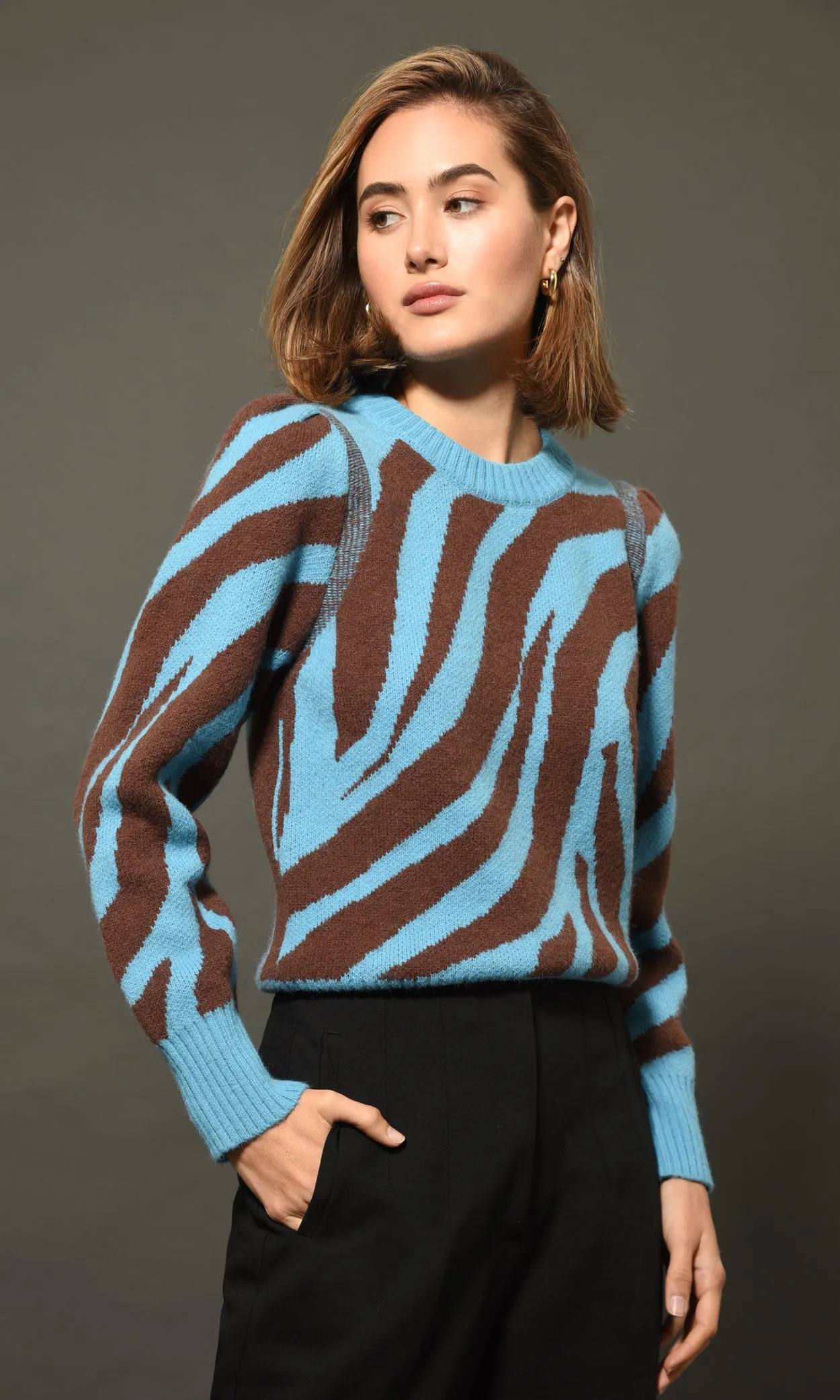 Harris Intarsia Knit Sweater Soft Smooth