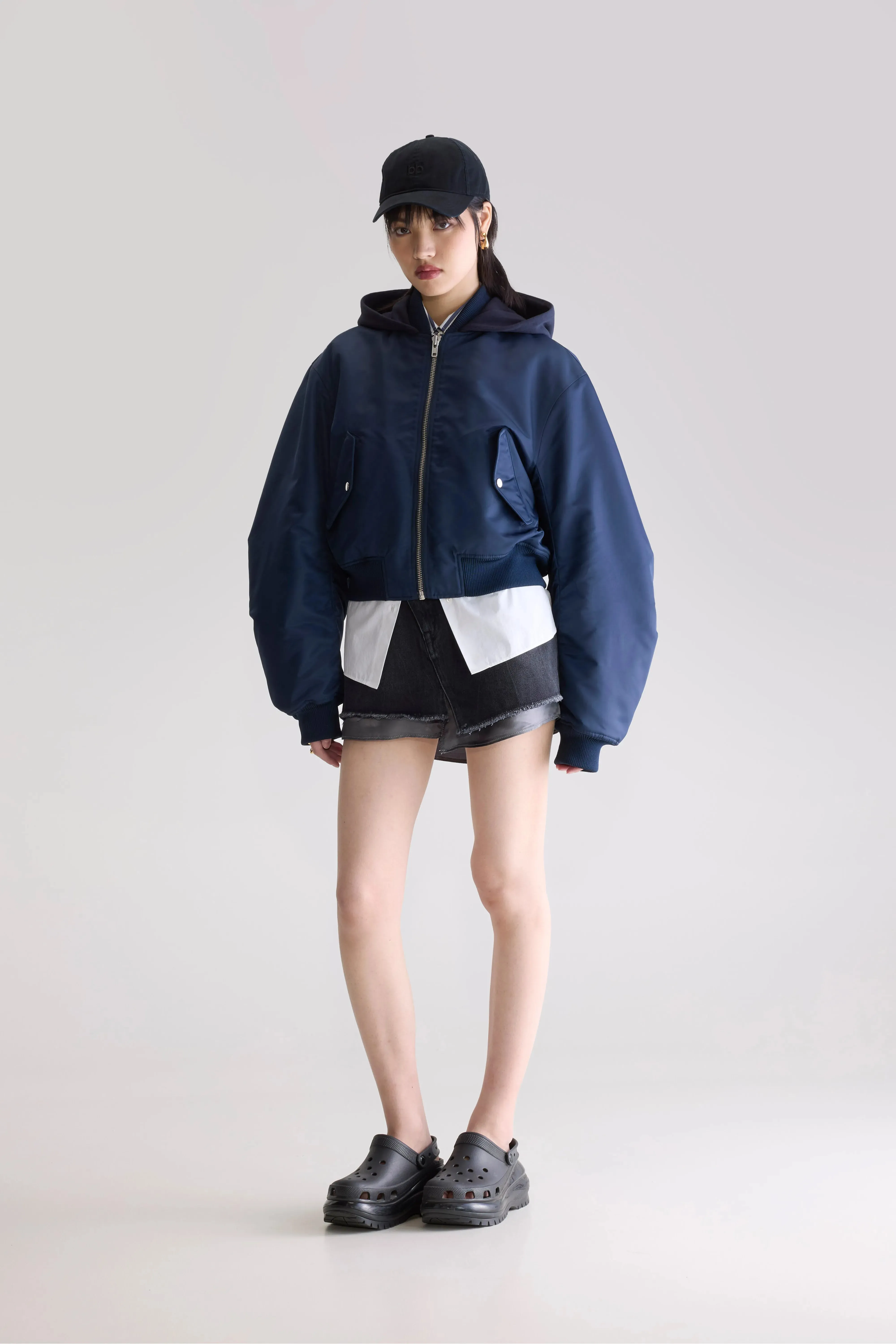 Harty bomber jacket (252 / W / NAVY) Urban Ready Look