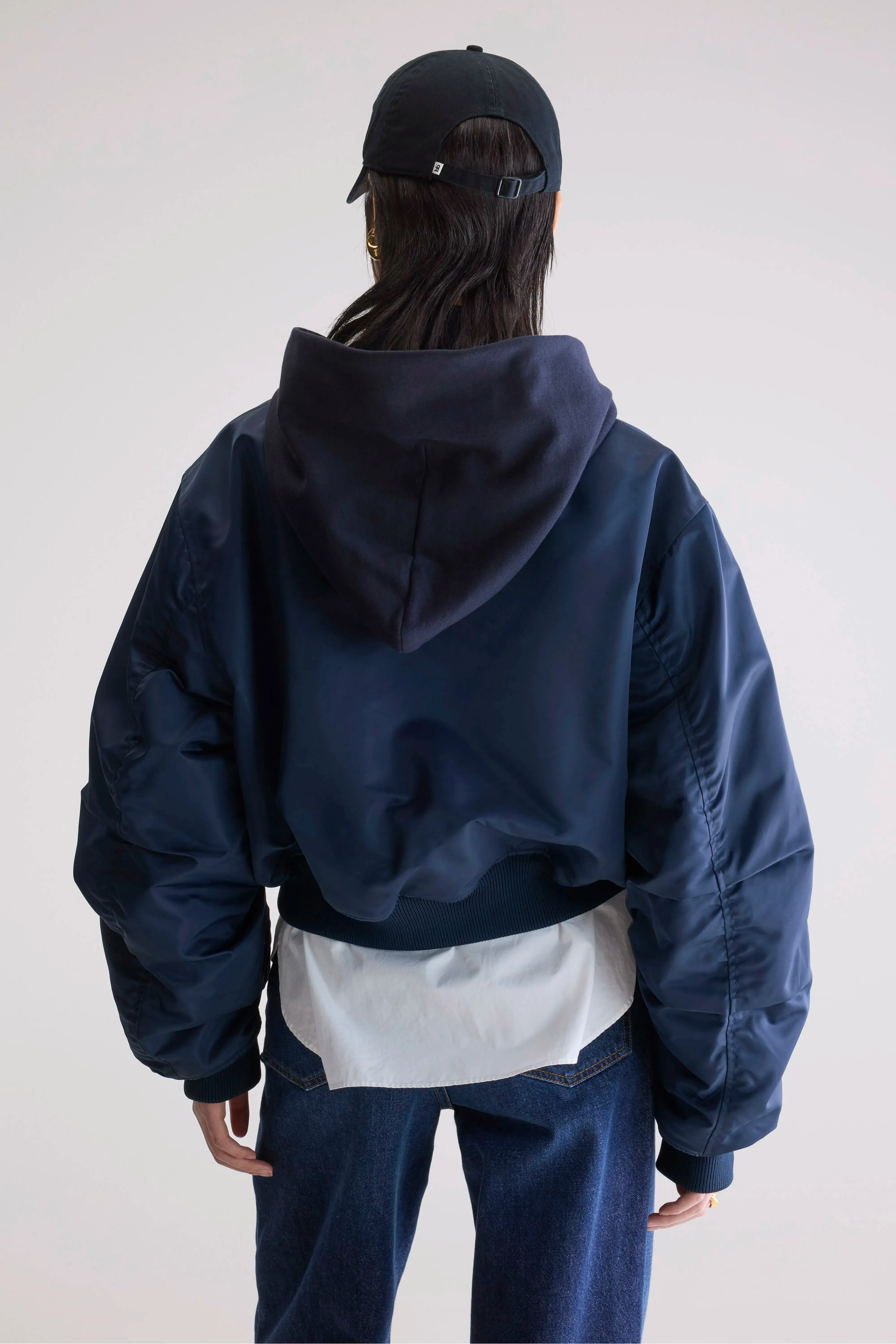 Harty bomber jacket (252 / W / NAVY) Urban Ready Look
