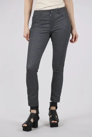 Hayes Crop Pant, Black Dot Functional Style