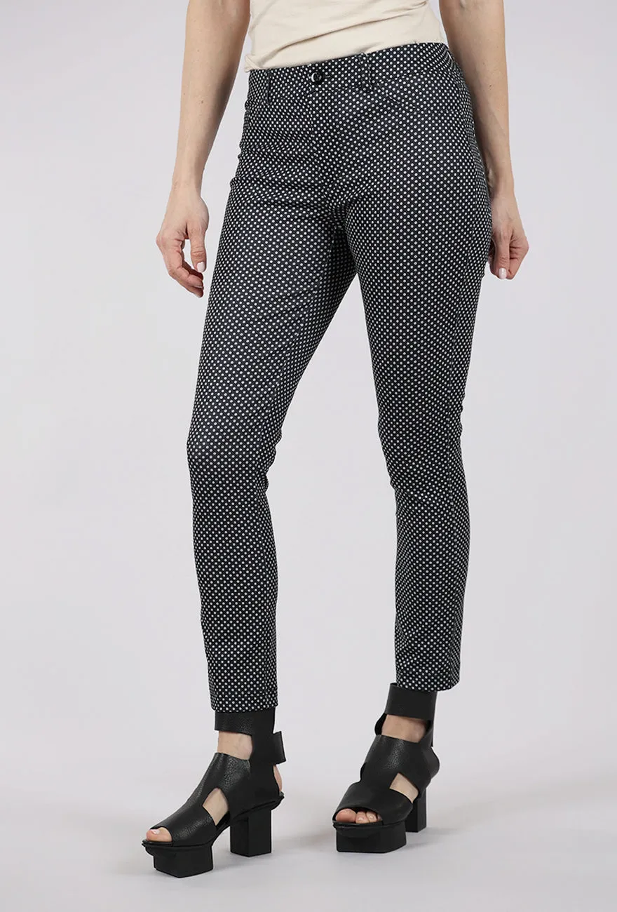 Hayes Crop Pant, Black Dot Comfortable Wear