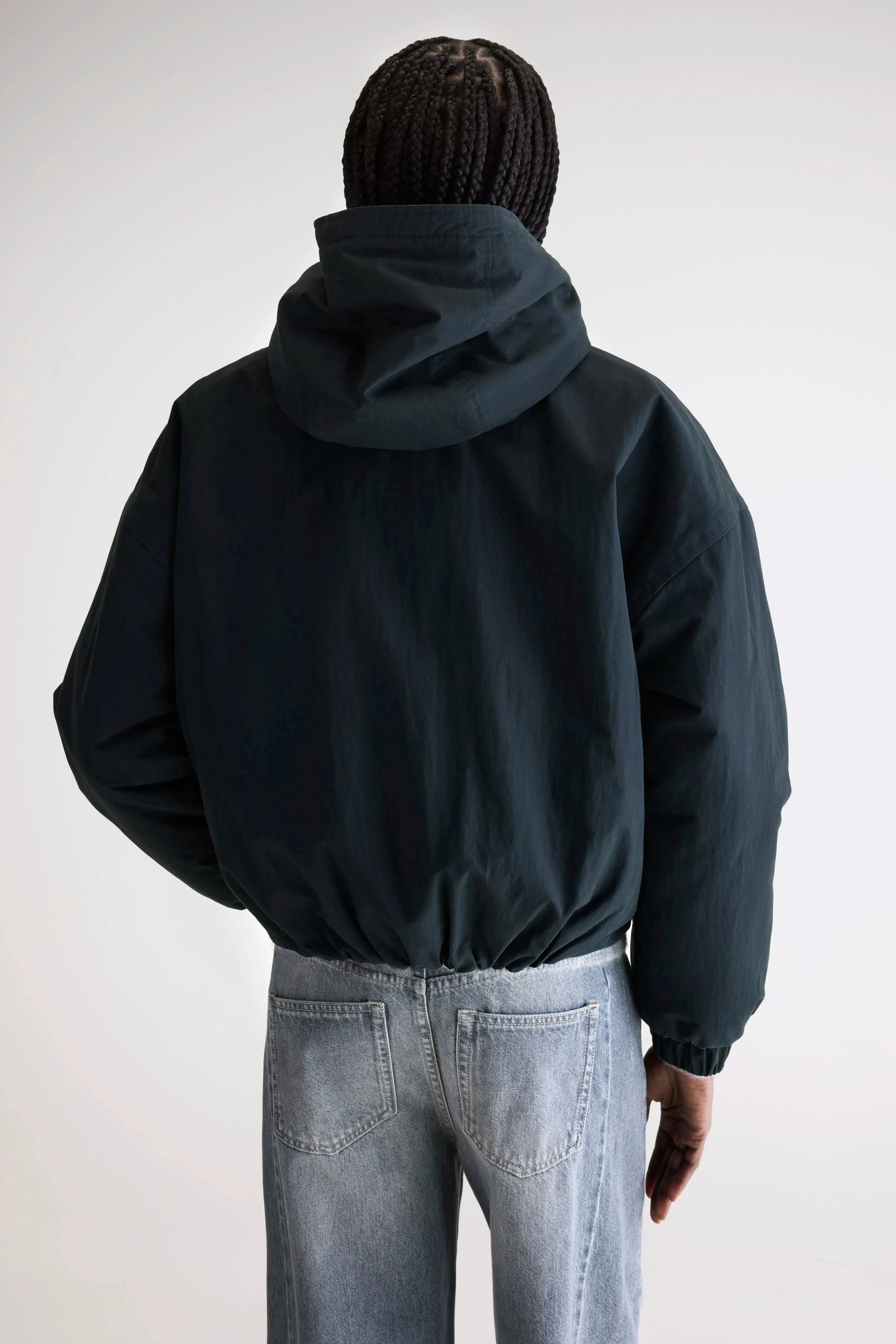 Heat Retention Herna cropped jacket (252 / W / BLACK BEAUTY)