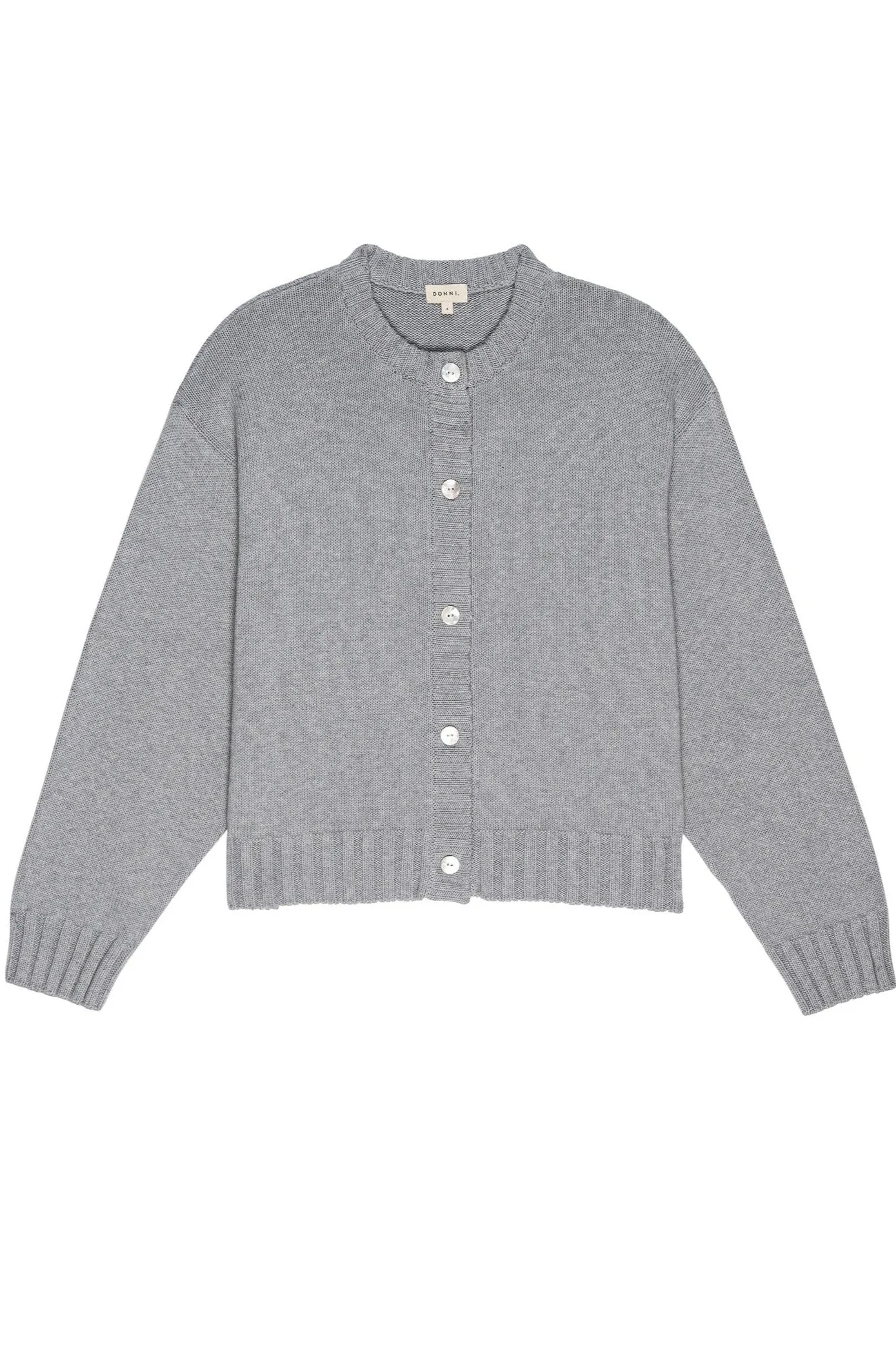 Heather Grey Cotton Cardigan Trendy Look