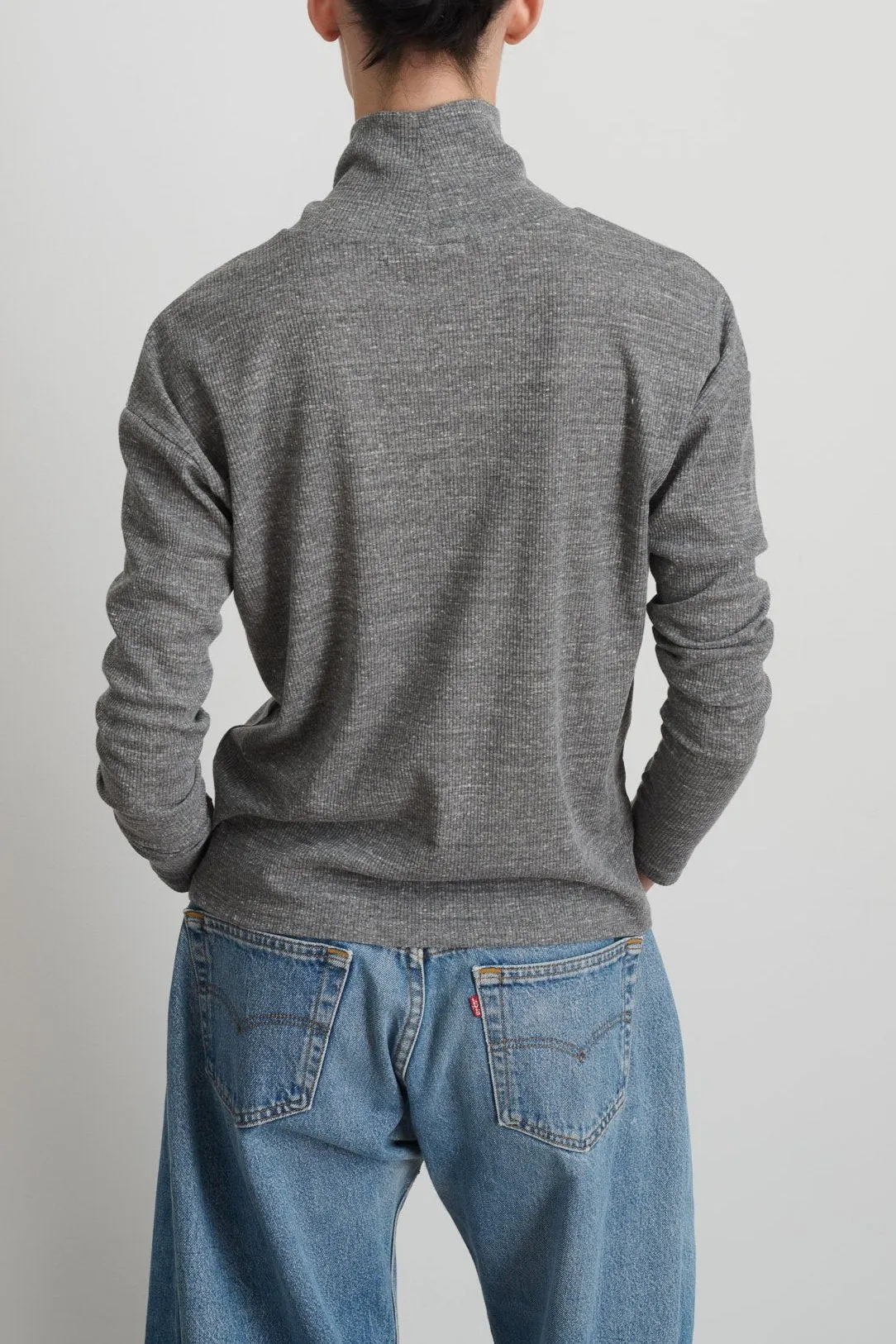 Heather Grey Turtleneck Soft Colors