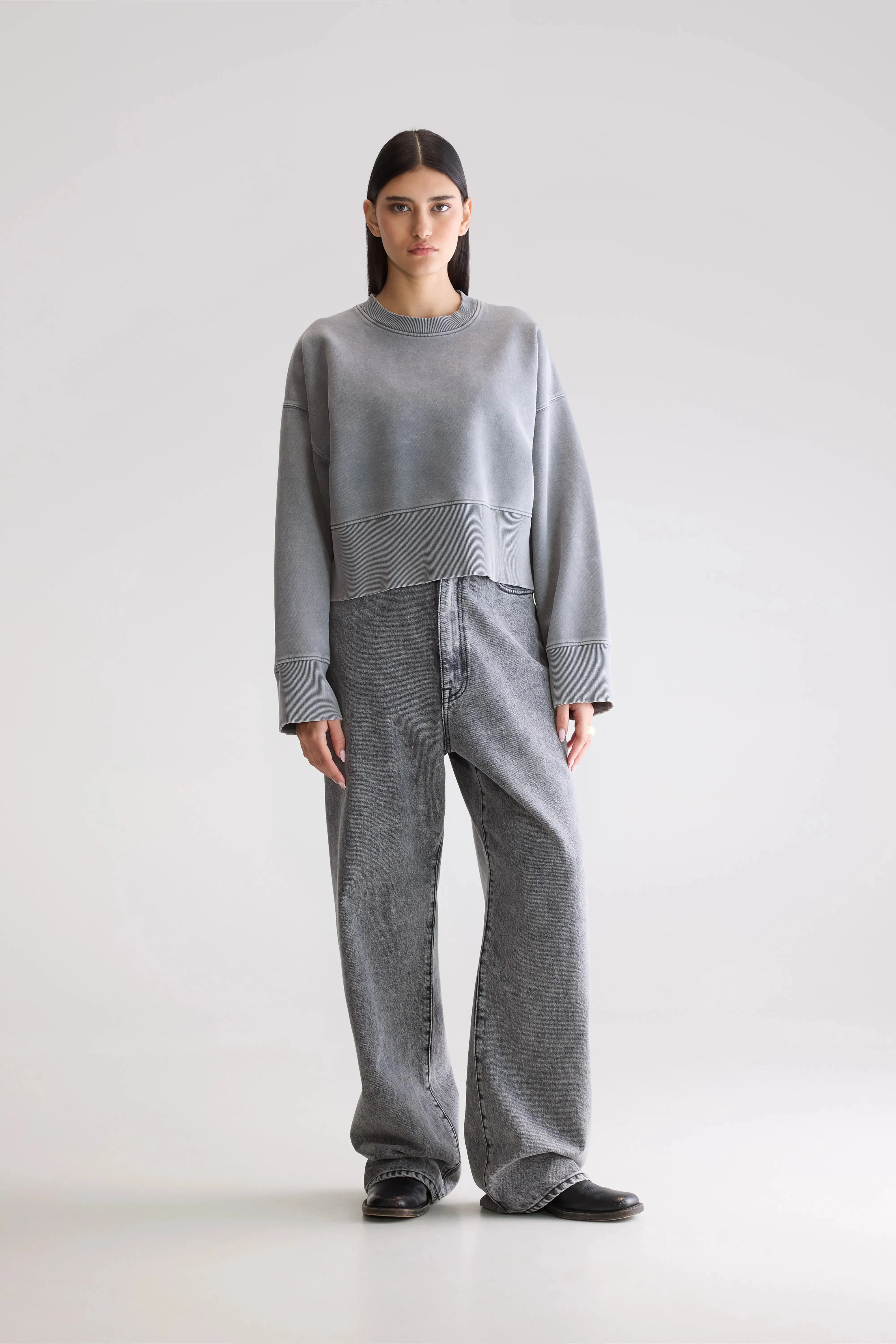 Heavyweight Blend Slenni crewneck sweatshirt (252 / W / IRON)