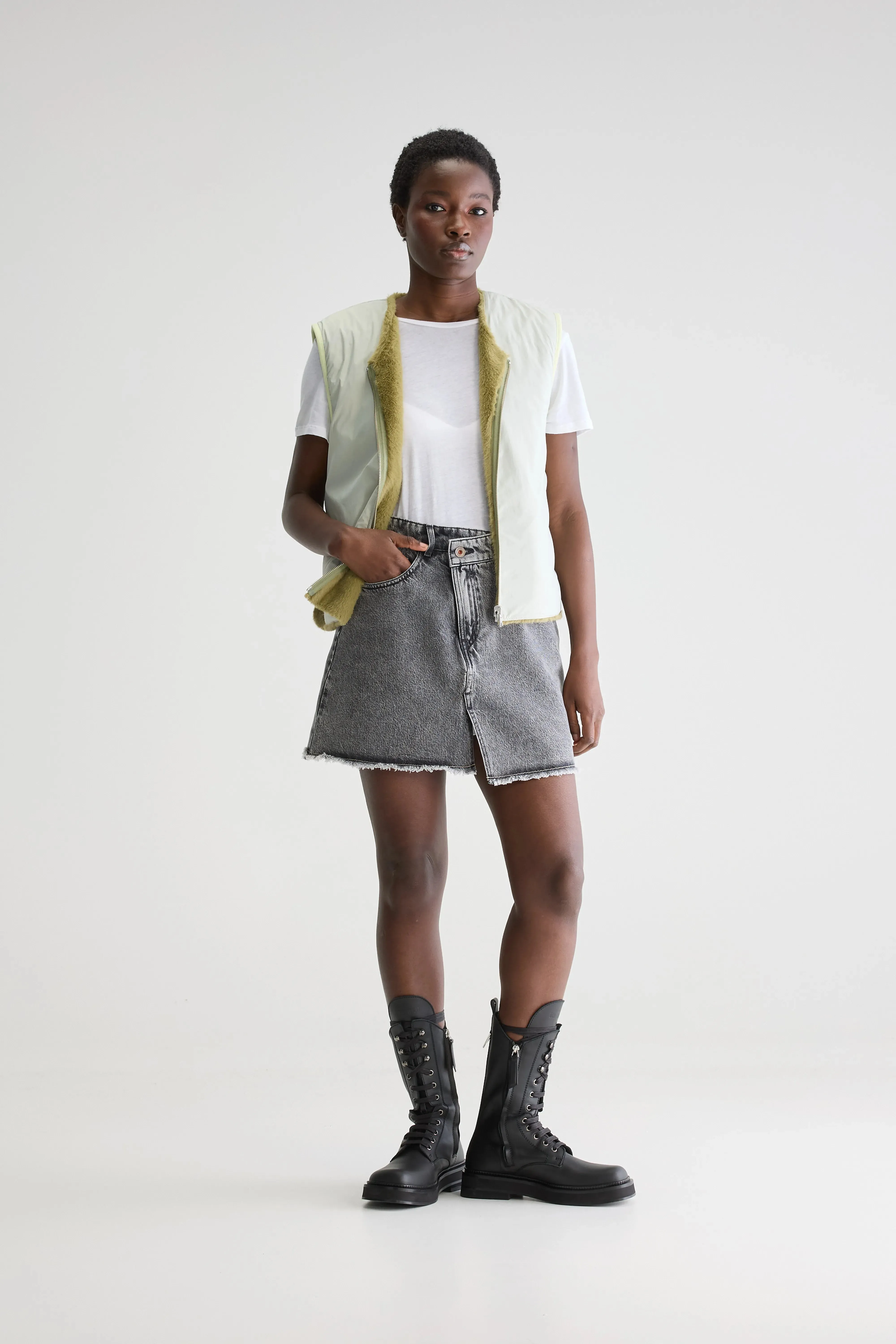Hess sleeveless jacket (251 / W / DESERT SAGE) Outdoor Ready