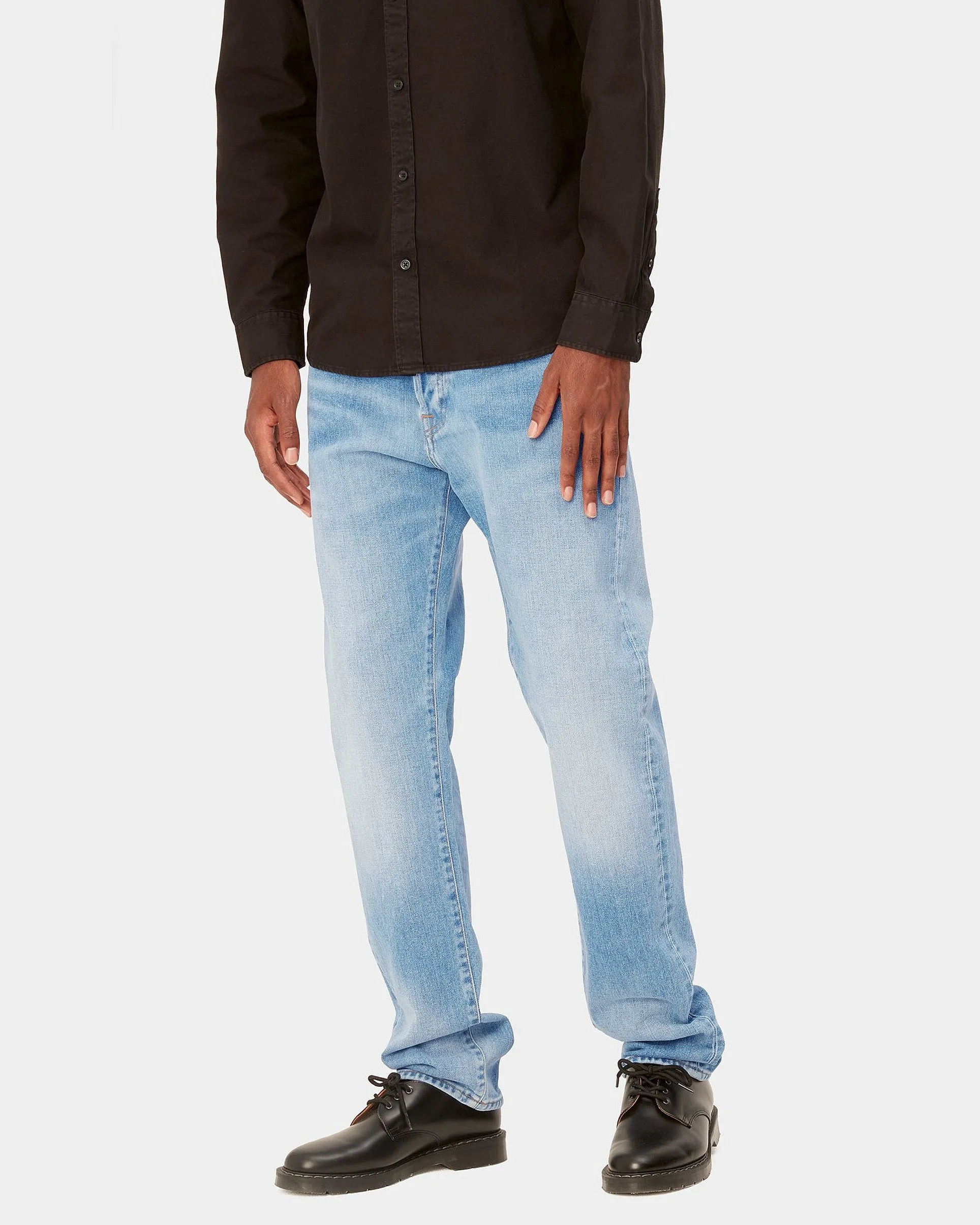Carhartt WIP Klondike Pant Regular Tapered Mens Jeans - Blue Light Used Wash | Carhartt WIP Jeans | JEANSTORE