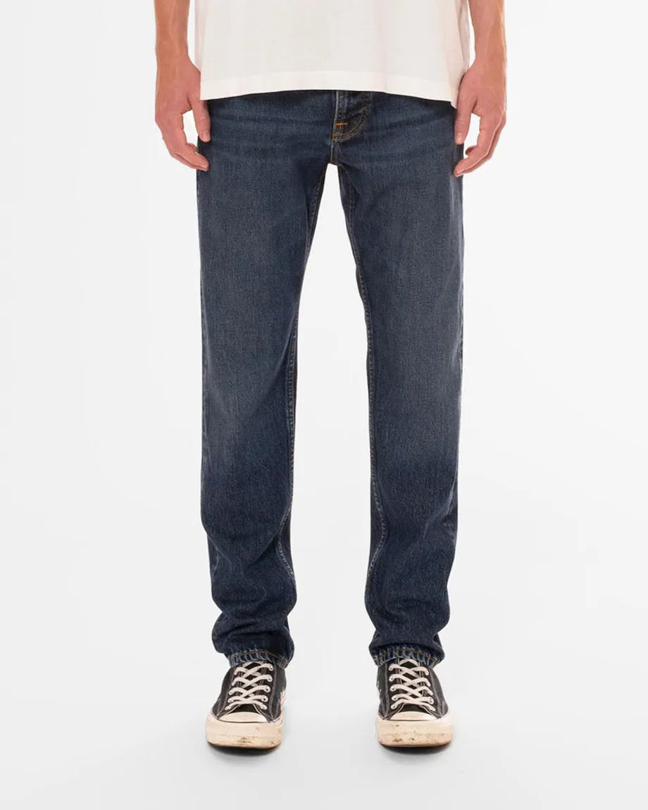 Nudie Steady Eddie II Regular Tapered Mens Jeans - Blue Soil | Nudie Jeans Jeans | JEANSTORE
