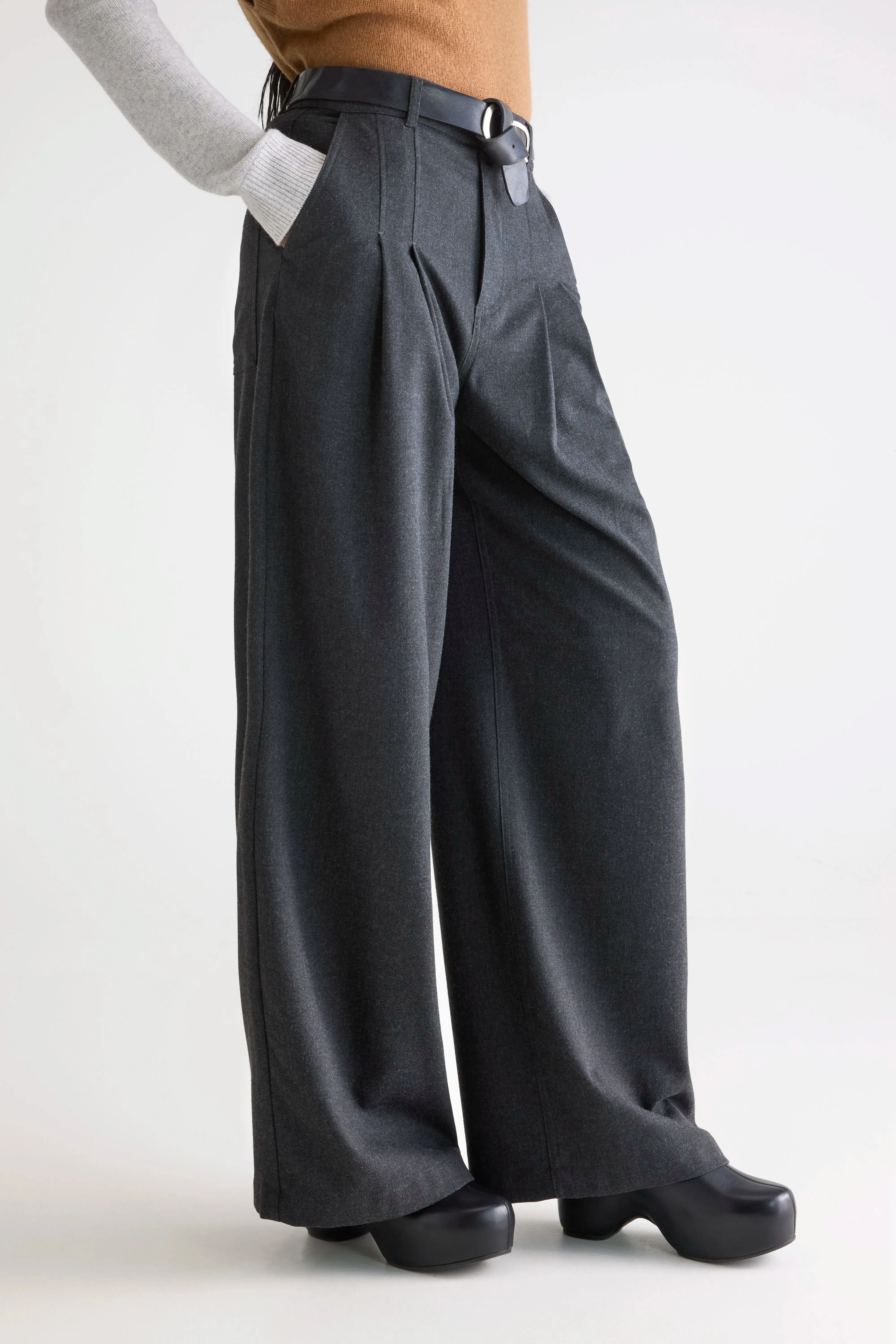 High Rise Sixtine tailored trousers (252 / W / ANTHRACITE)