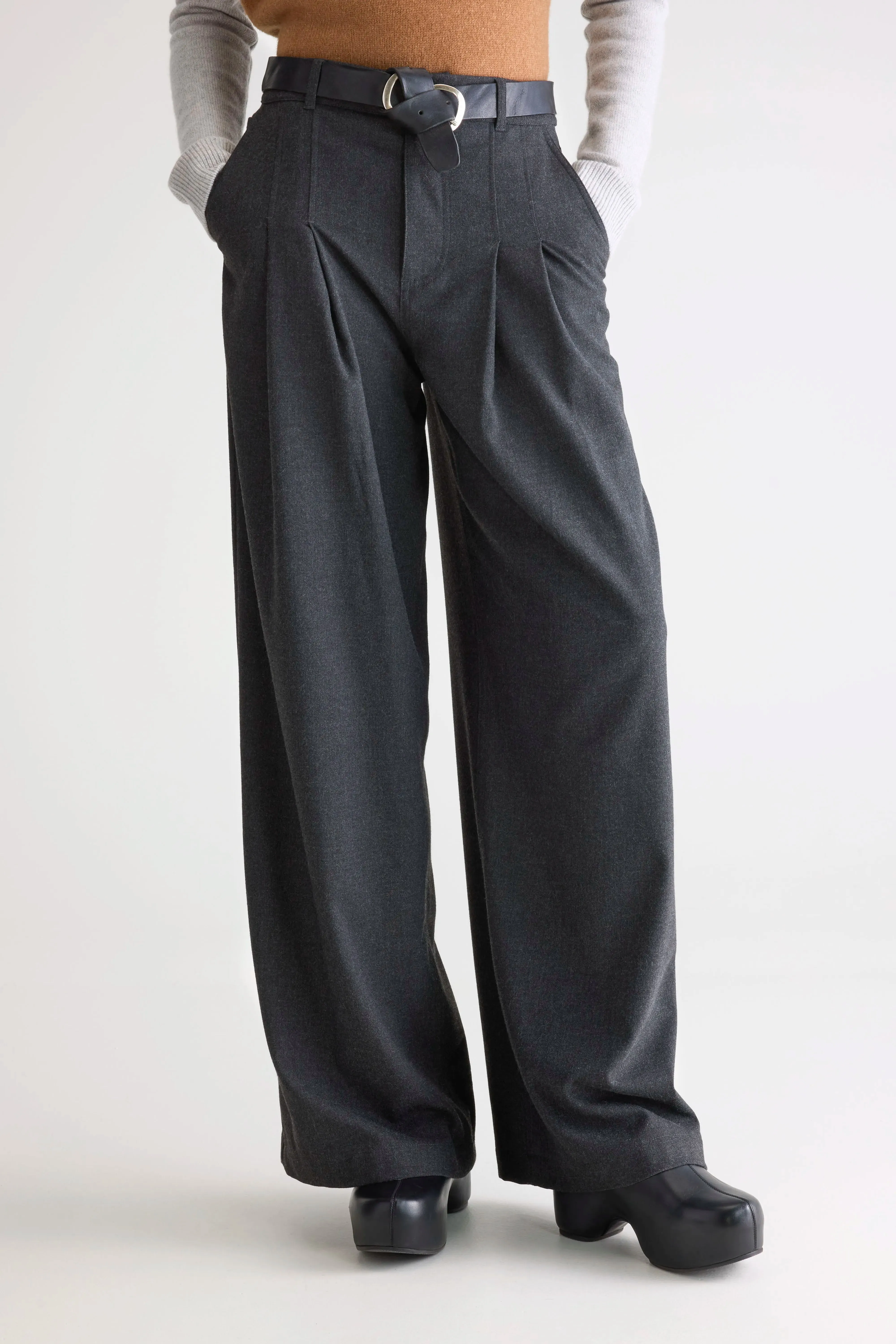 High Rise Sixtine tailored trousers (252 / W / ANTHRACITE)