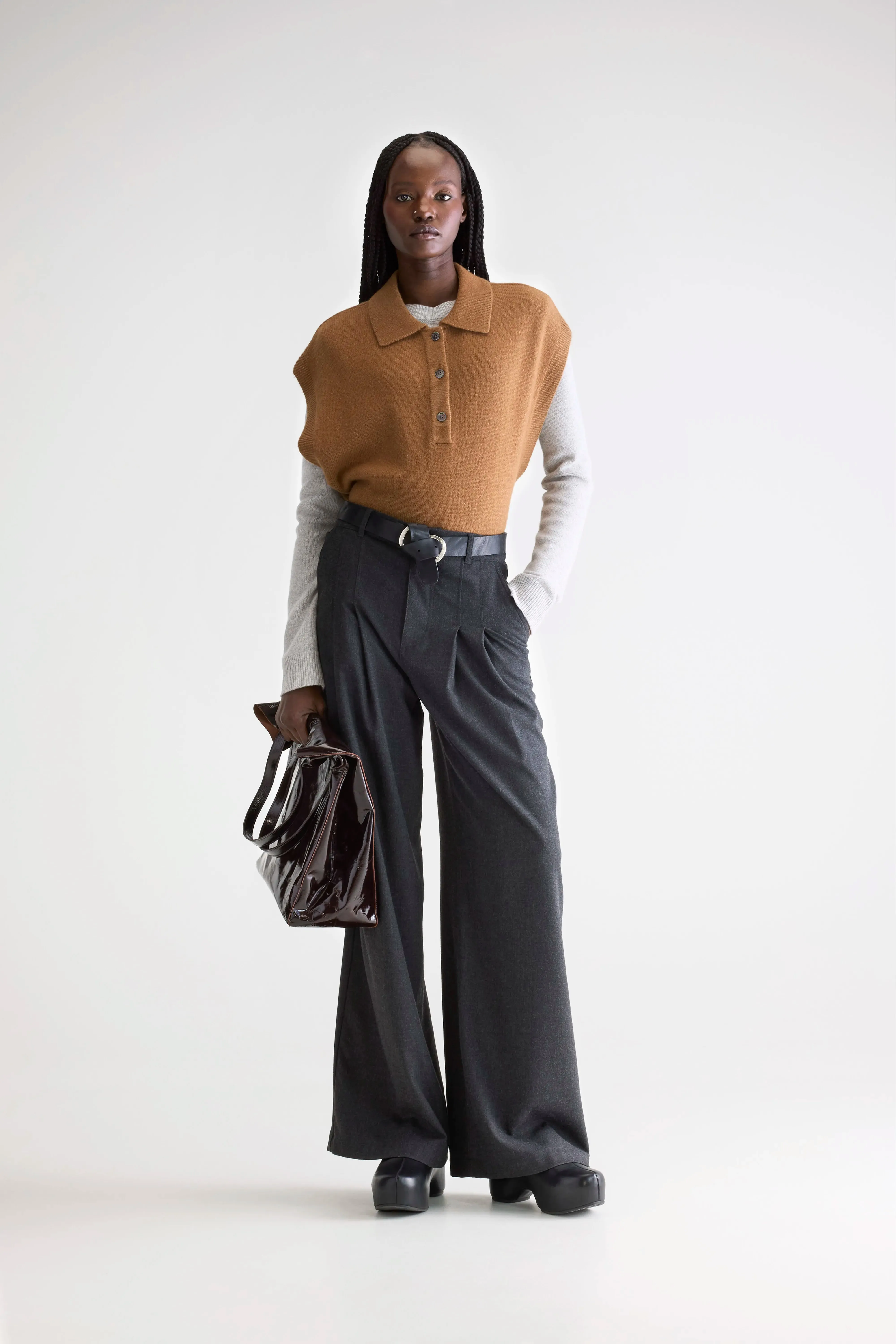 High Rise Sixtine tailored trousers (252 / W / ANTHRACITE)