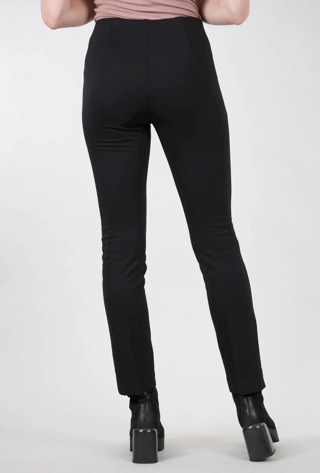 High Waist Annie Ponte Pant, Black