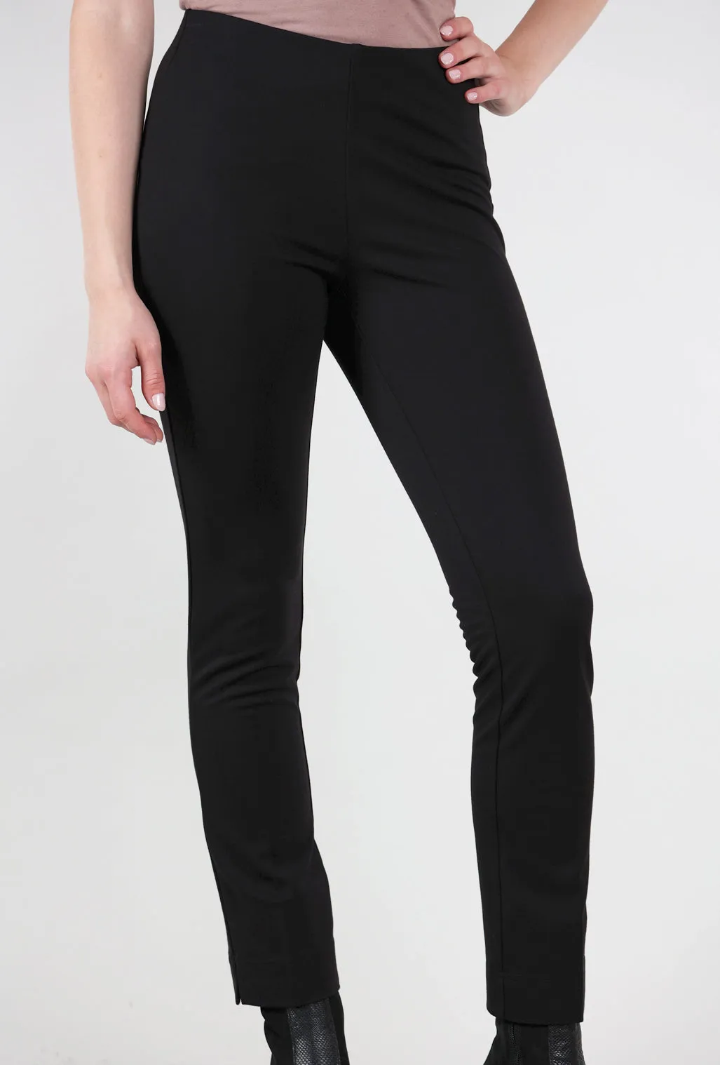 High Waist Annie Ponte Pant, Black