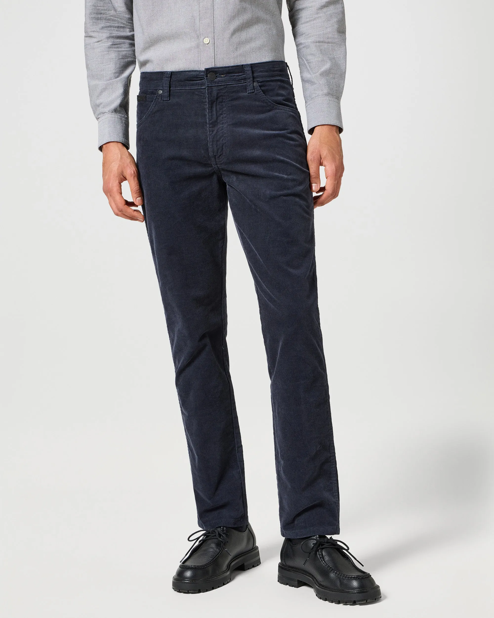 Wrangler Texas SLIM Mens Cords - Dark Navy | Wrangler Cords | JEANSTORE