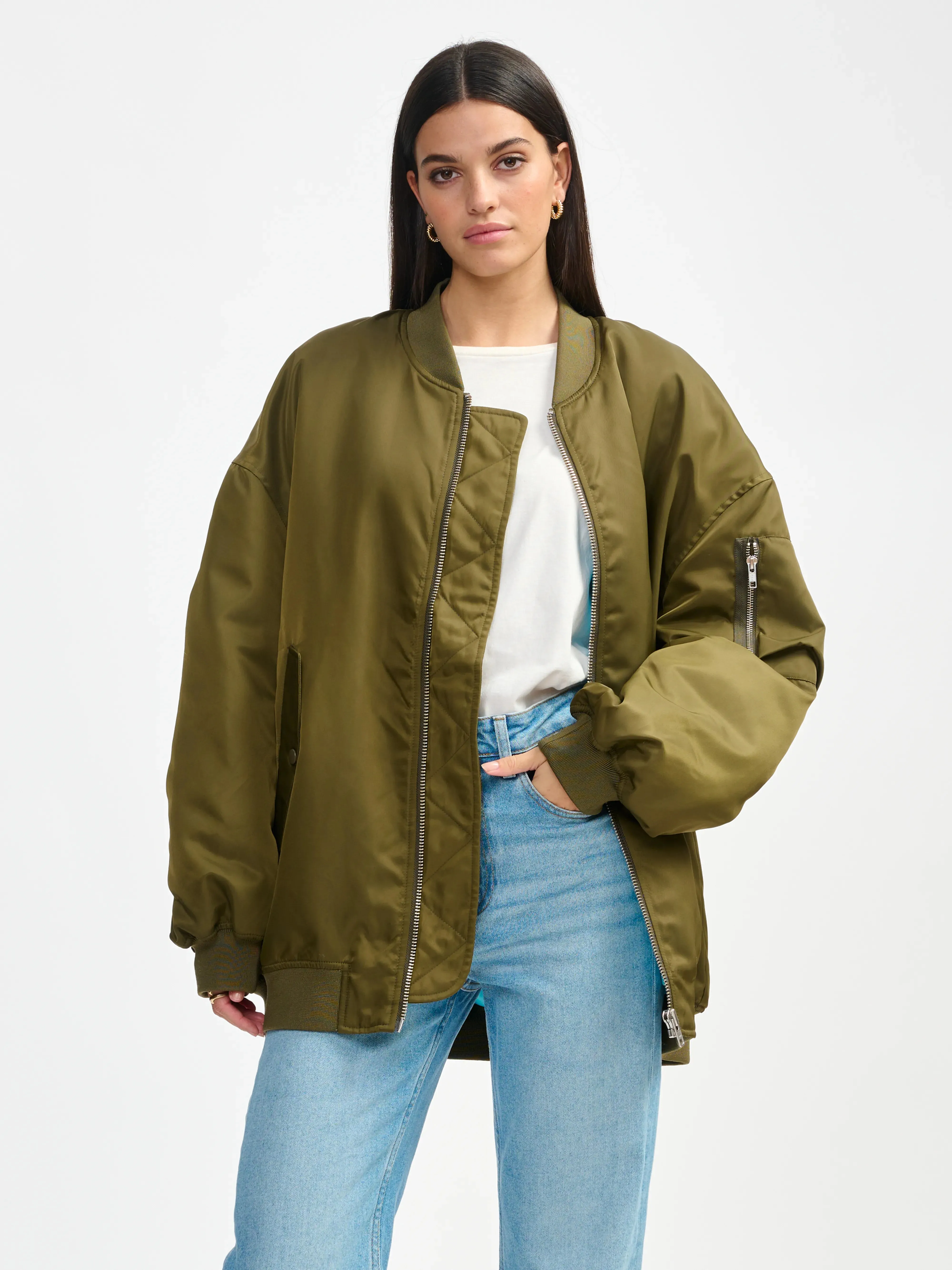 highway jacket (241 / W / OLIVE NIGHT) Tailored Clean Look