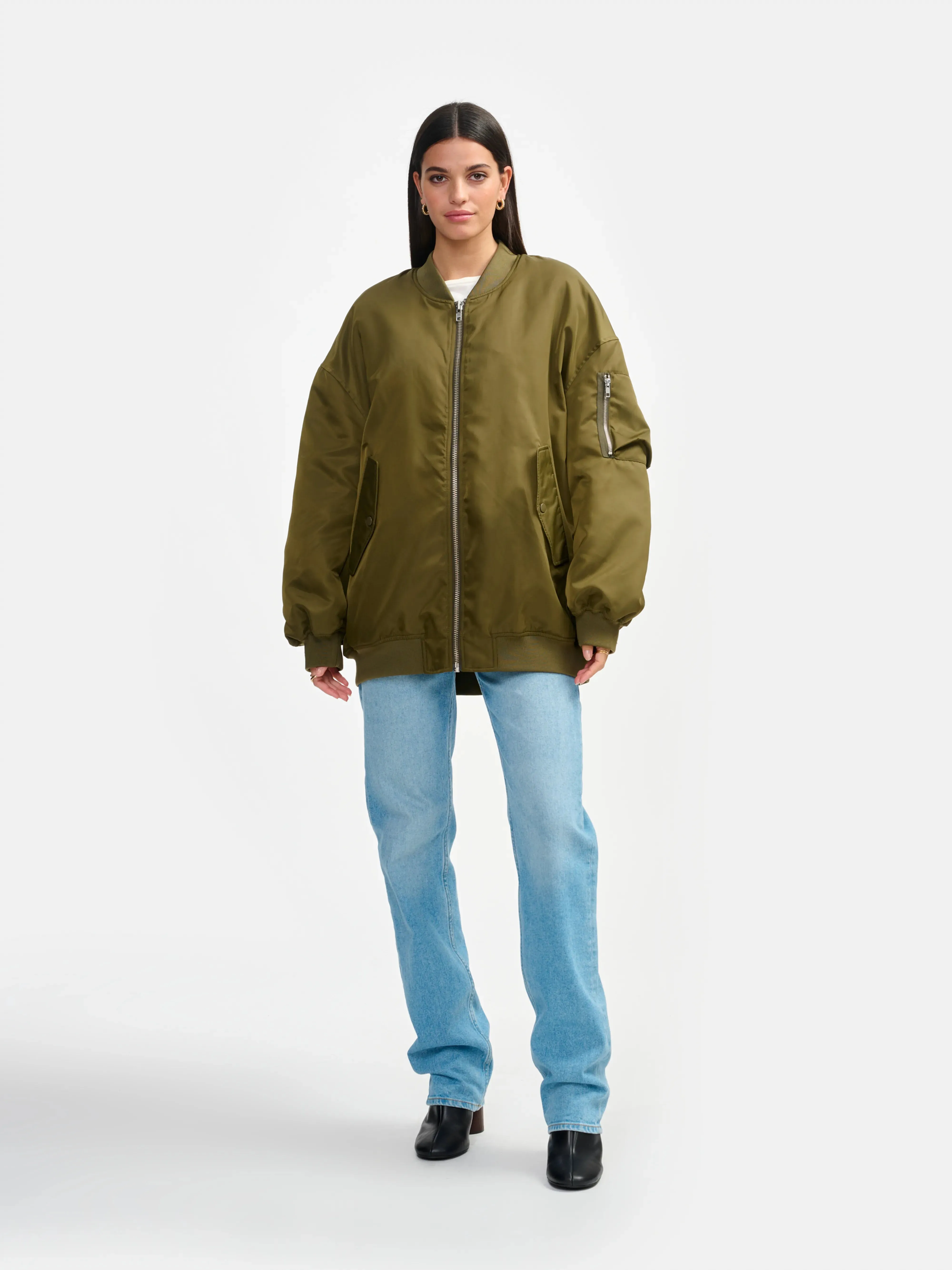 highway jacket (241 / W / OLIVE NIGHT) Tailored Clean Look