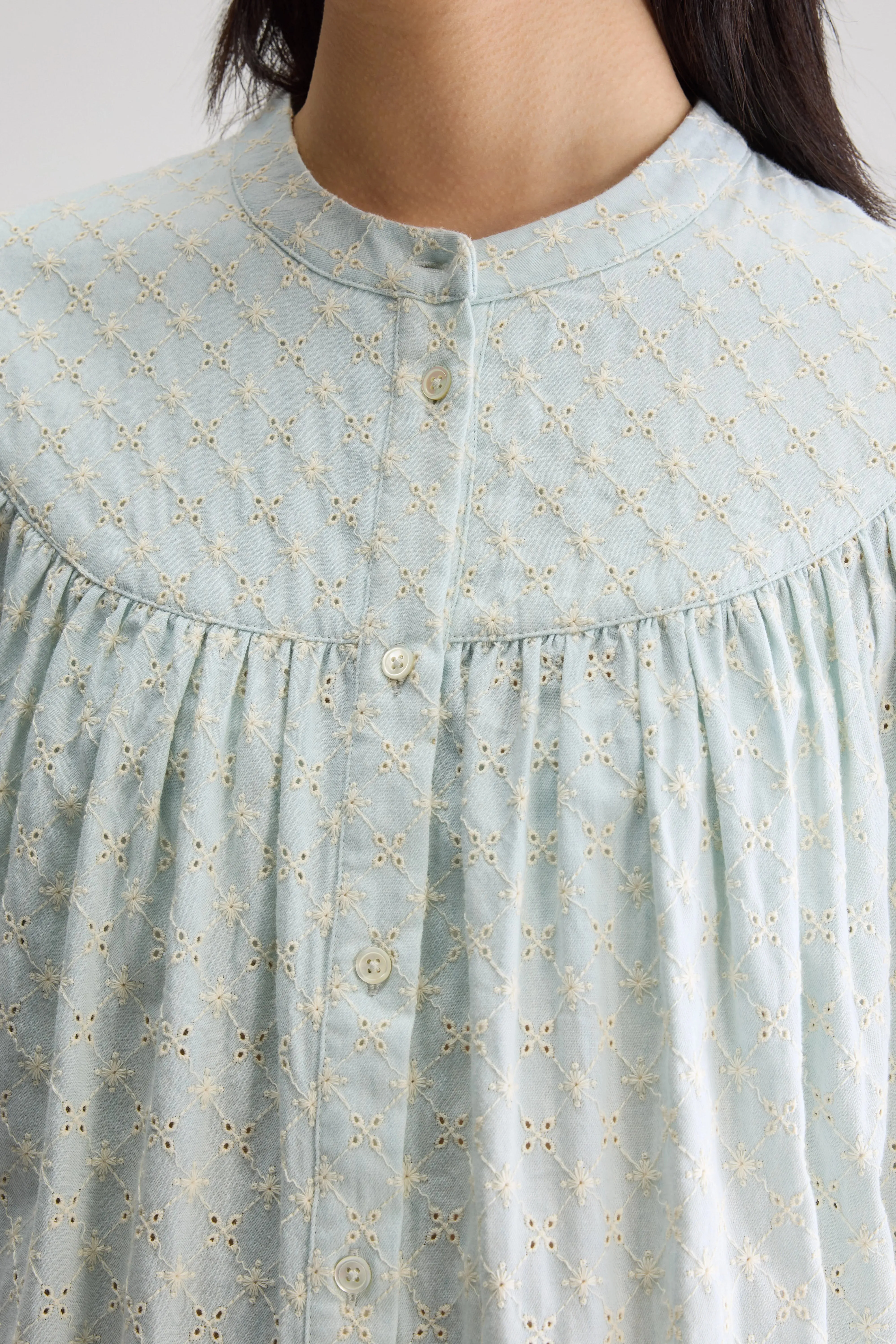 Hilona babydoll dress (251 / W / STONE BLUE) quick - drying