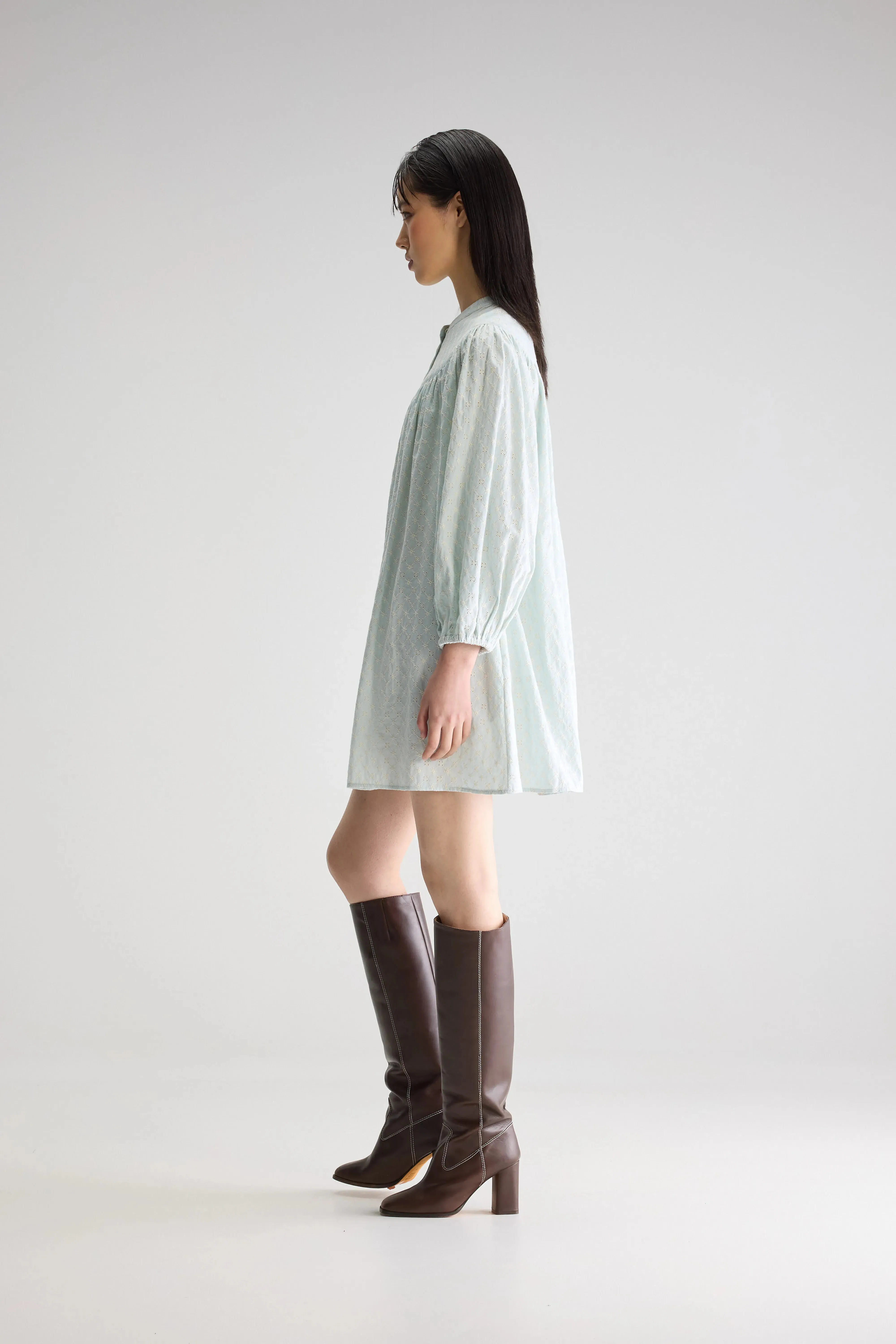 Hilona babydoll dress (251 / W / STONE BLUE) quick - drying