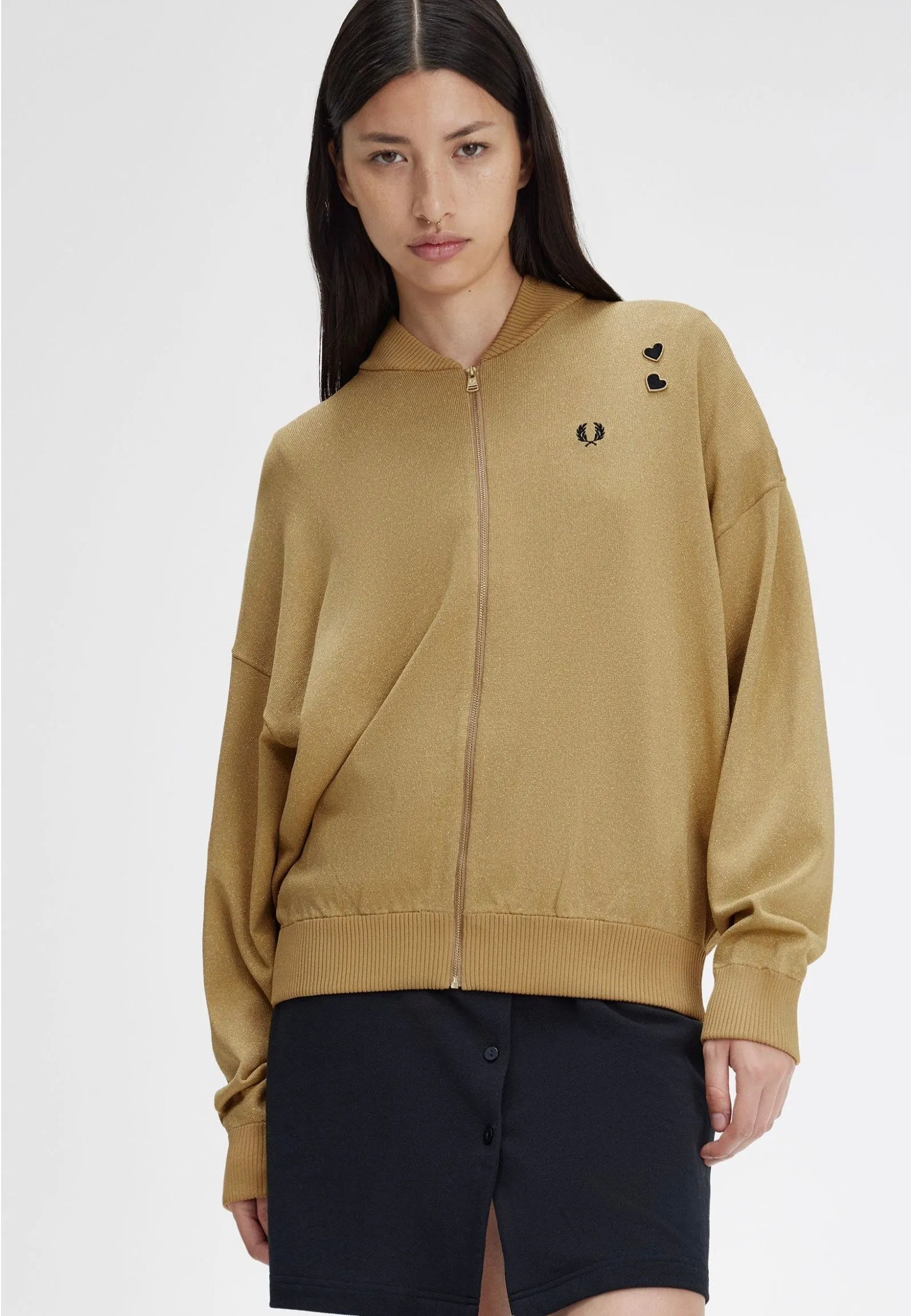 Smart Worker Fred Perry x Amy Winehouse - Metallic Knitted 1964 Gold - Jacket