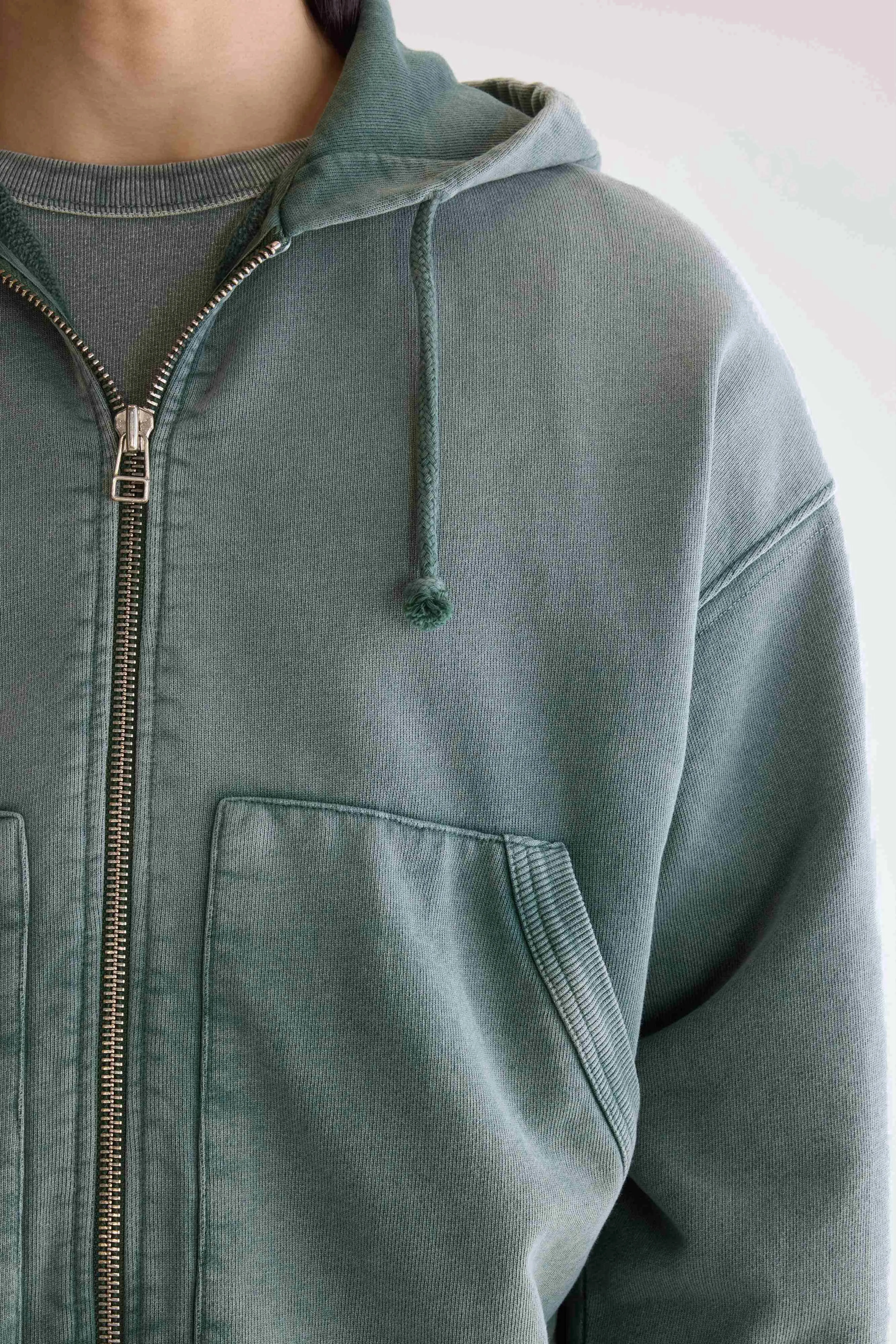 Holiday themed Falkon zip-up hoodie (252 / M / BOTTLE)