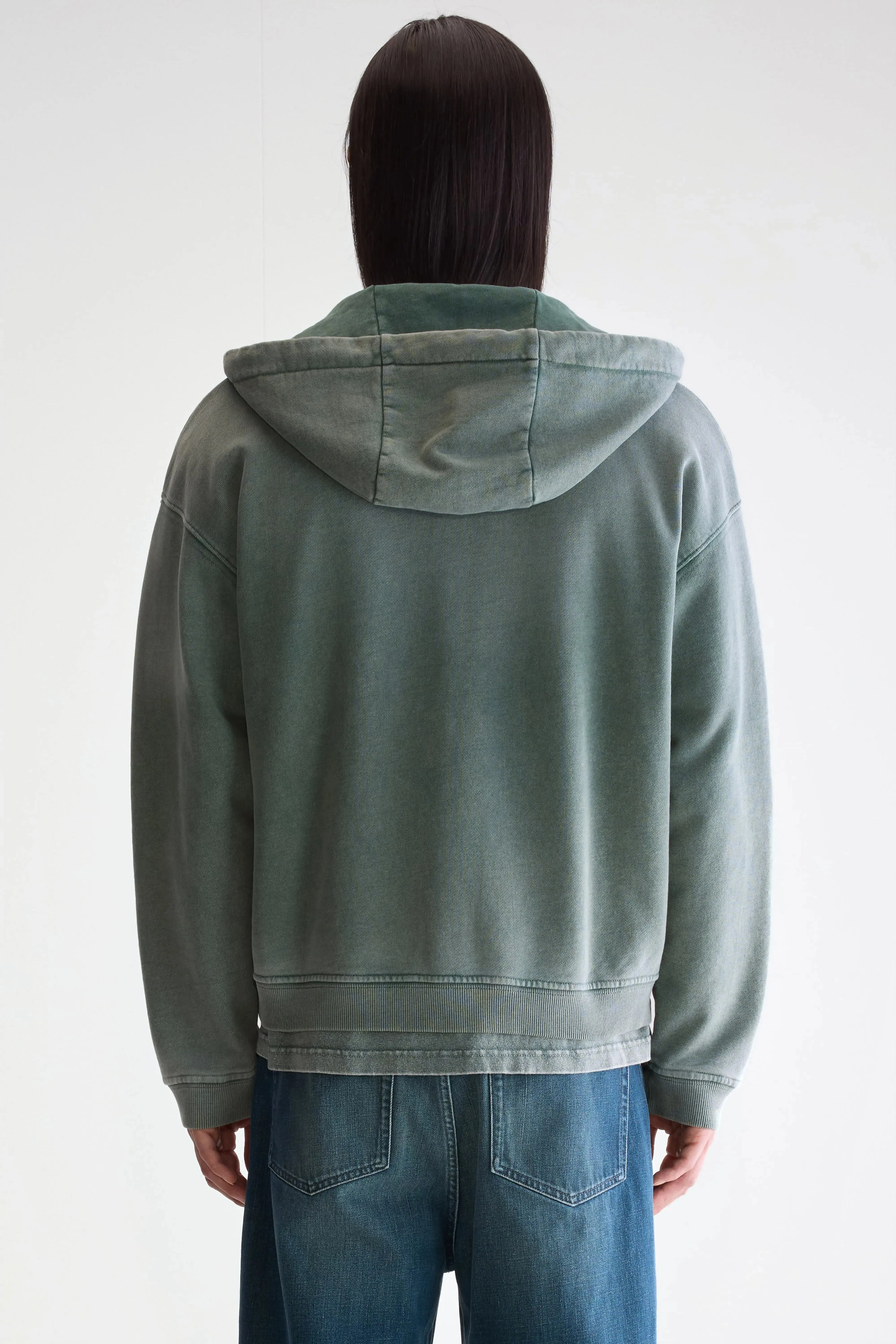 Holiday themed Falkon zip-up hoodie (252 / M / BOTTLE)
