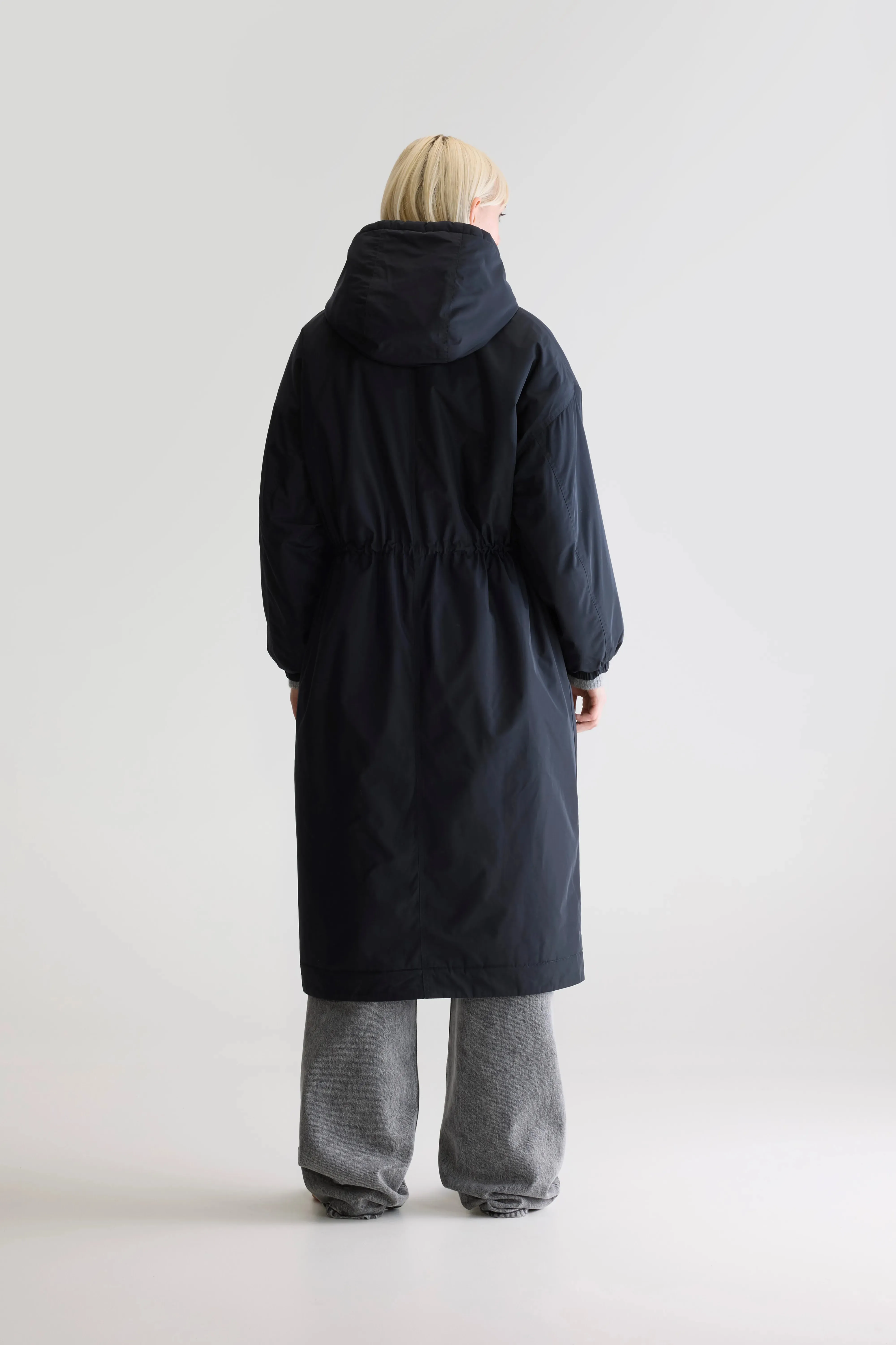 Hosfo hooded coat (252 / W / NAVY) Compact Form
