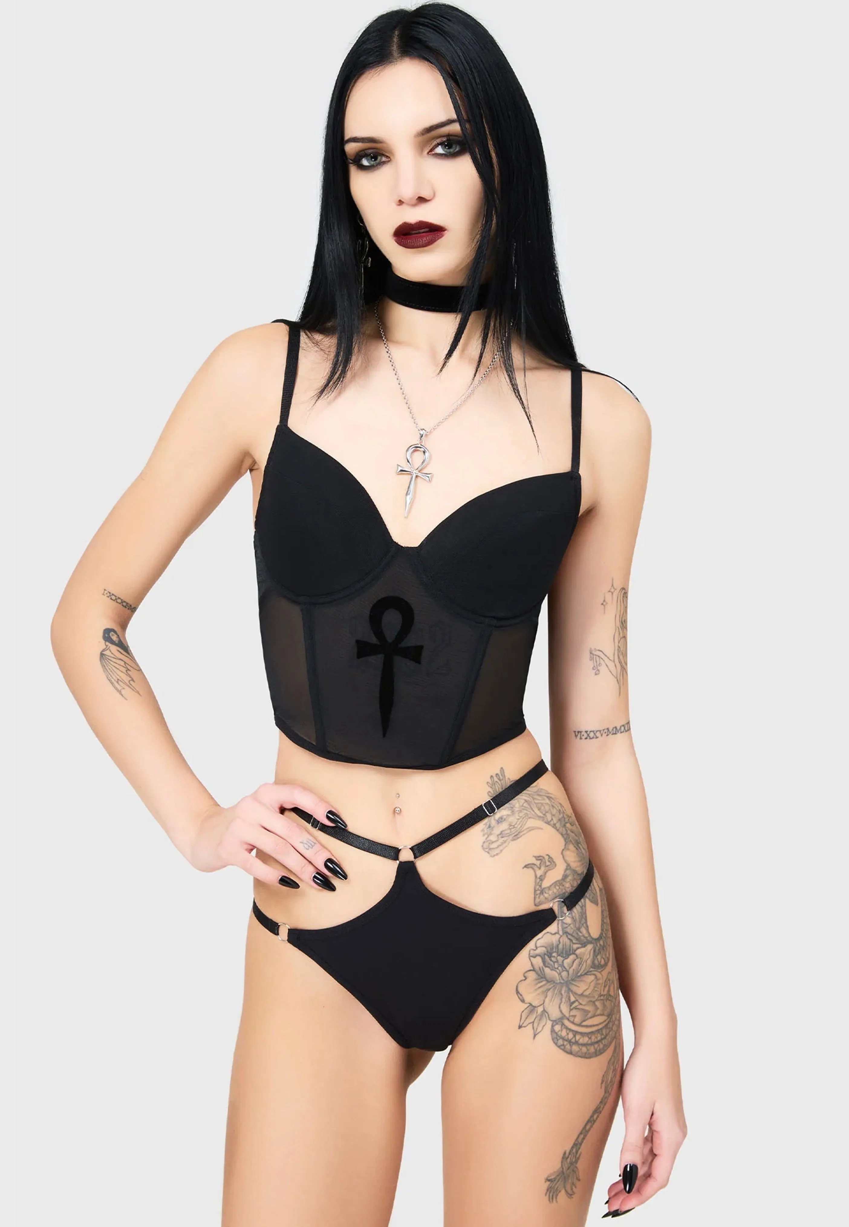 Hyper Flow Killstar - Dark Eternity Black - Bra