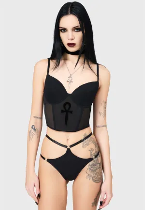 All weather 360 Stretch Killstar - Dark Eternity Black - Bra