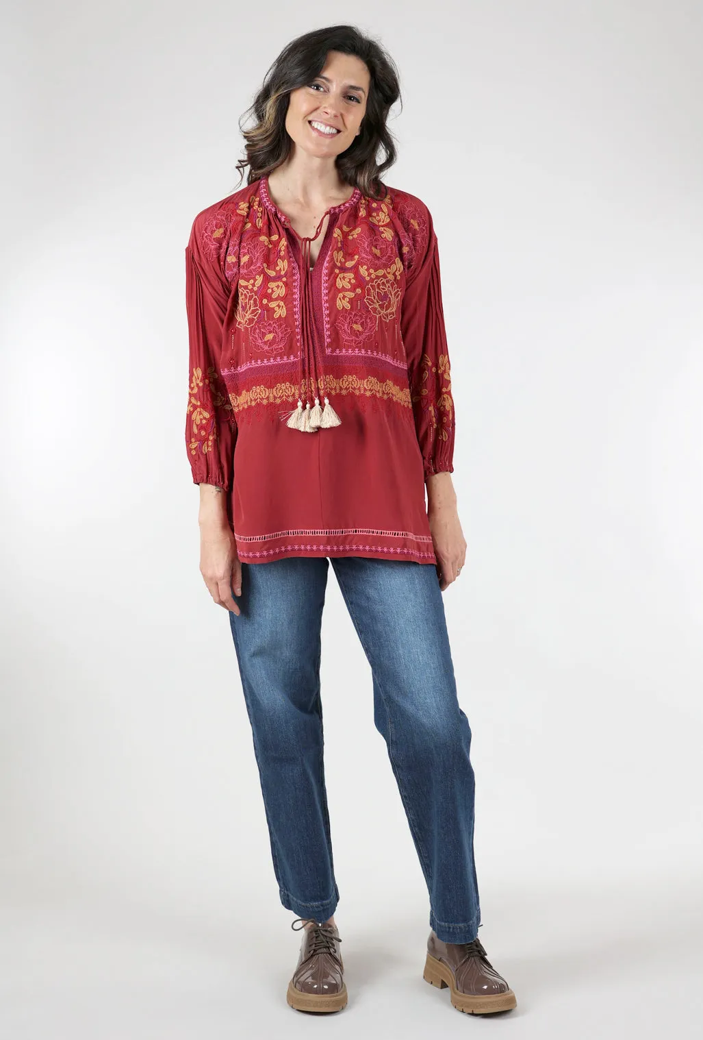 hypoallergenic Peyton Tunic, Currant