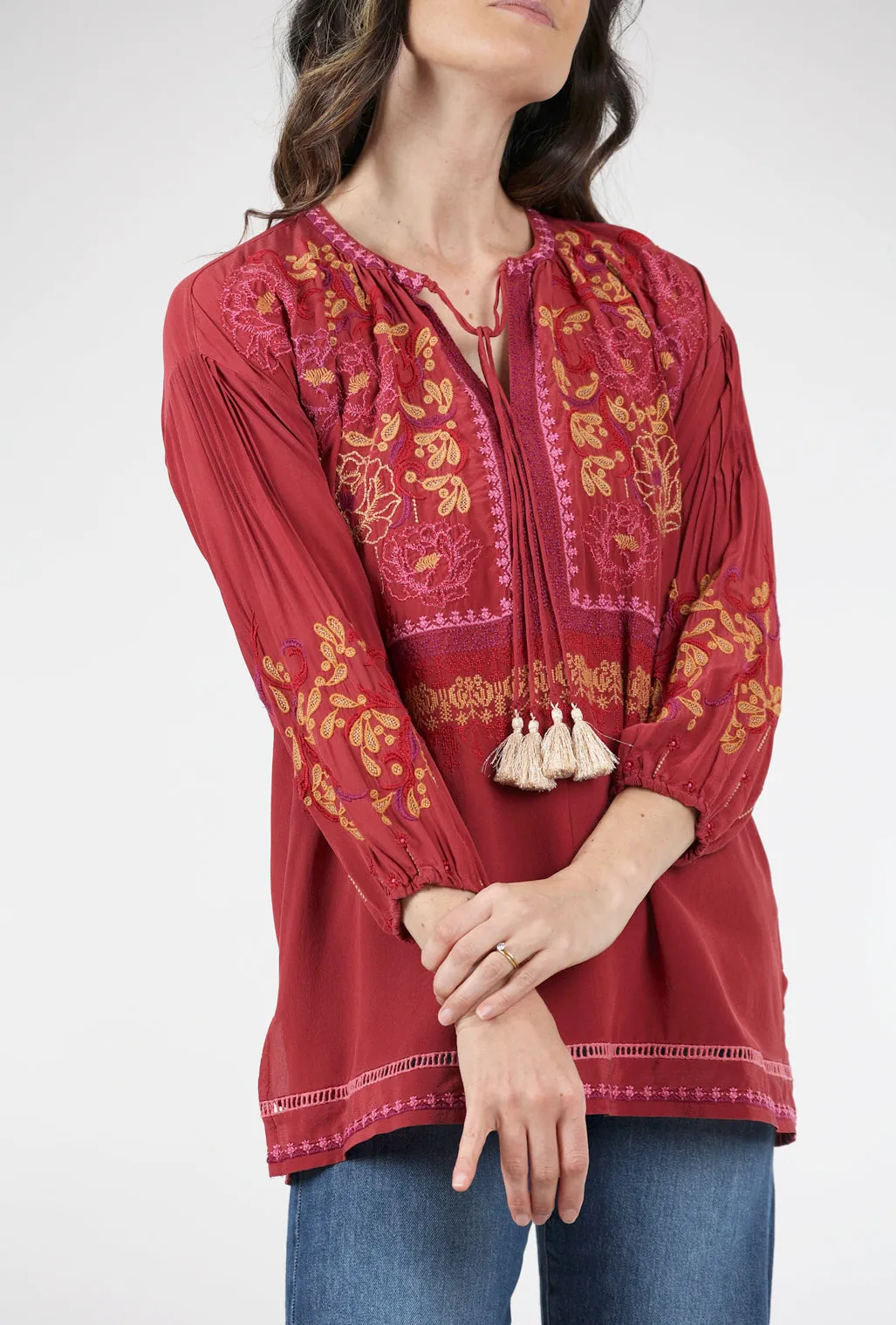 hypoallergenic Peyton Tunic, Currant
