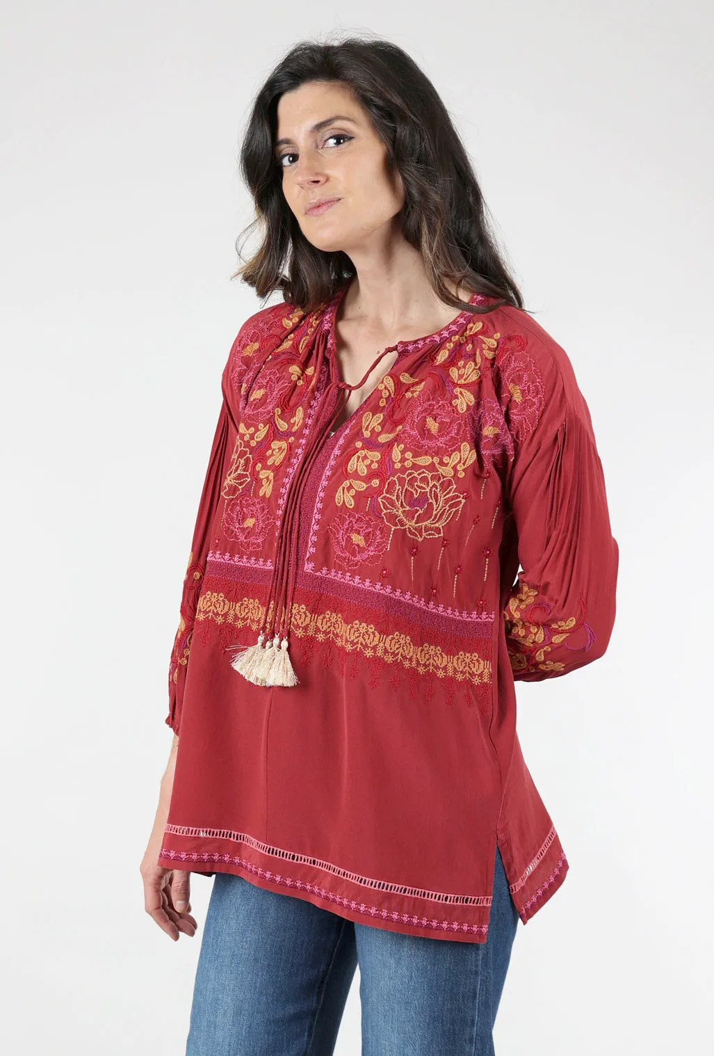 hypoallergenic Peyton Tunic, Currant