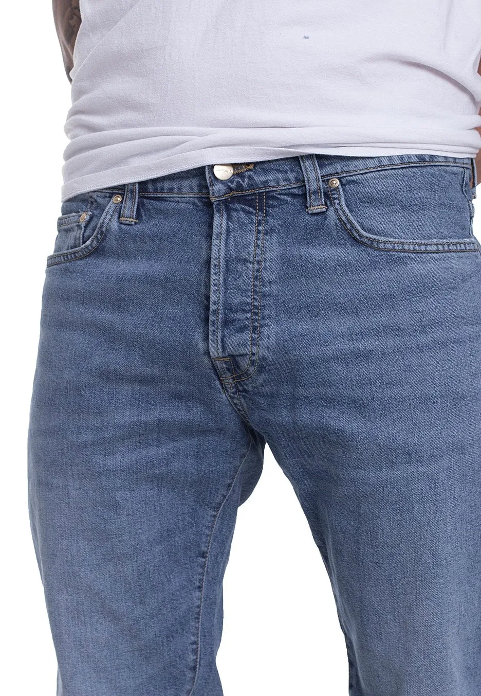 Iconic Craft Carhartt WIP - Klondike Mills Blue Worn Bleached - Jeans