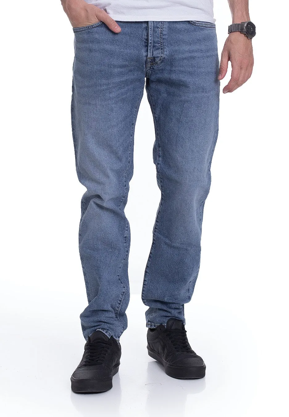 Fit For Life Carhartt WIP - Klondike Mills Blue Worn Bleached - Jeans