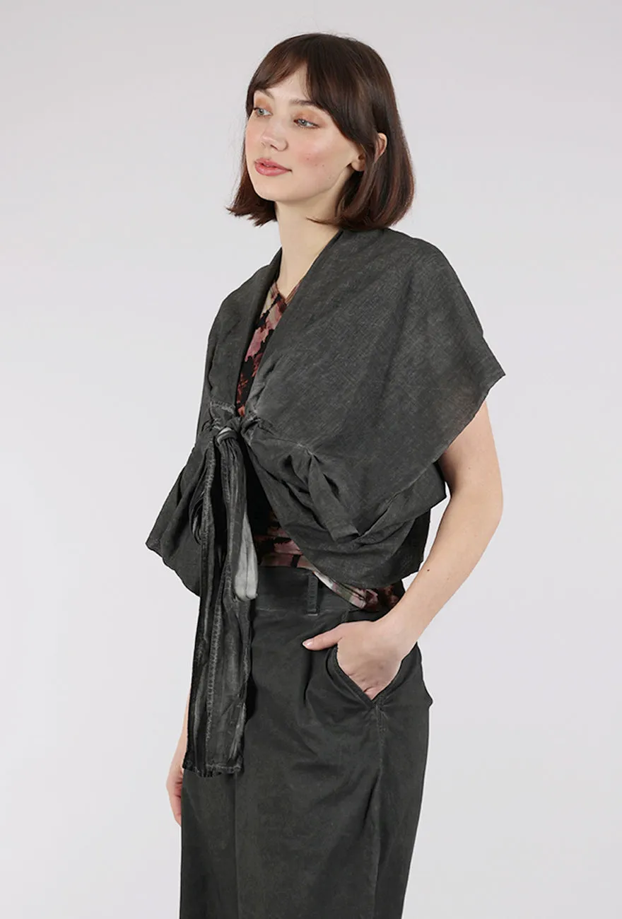 Ilias Woven Kimono, Cold Black No Fuss Layer