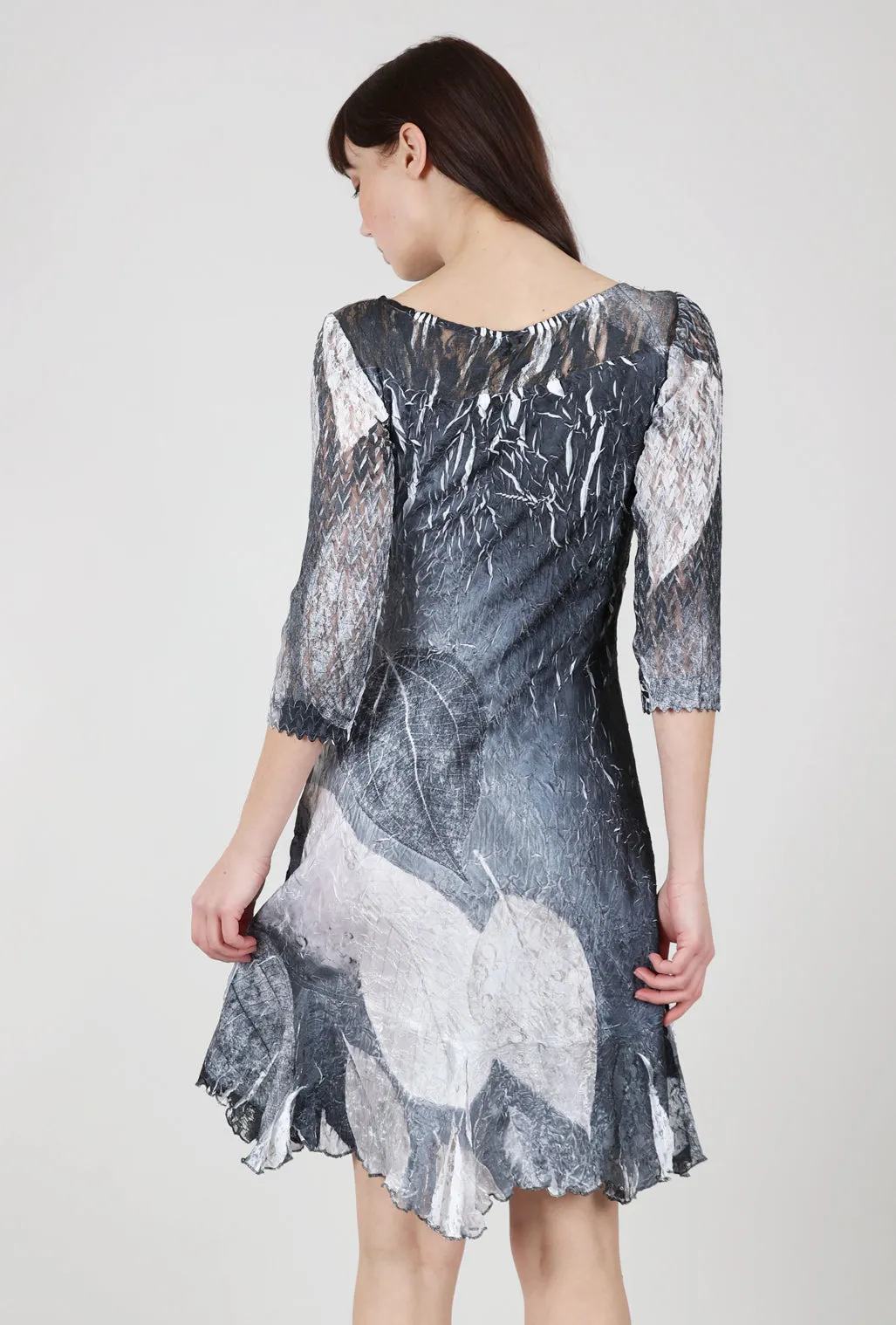 Ilsa Lace Neck Dress, Black Monet Trendy Ensemble